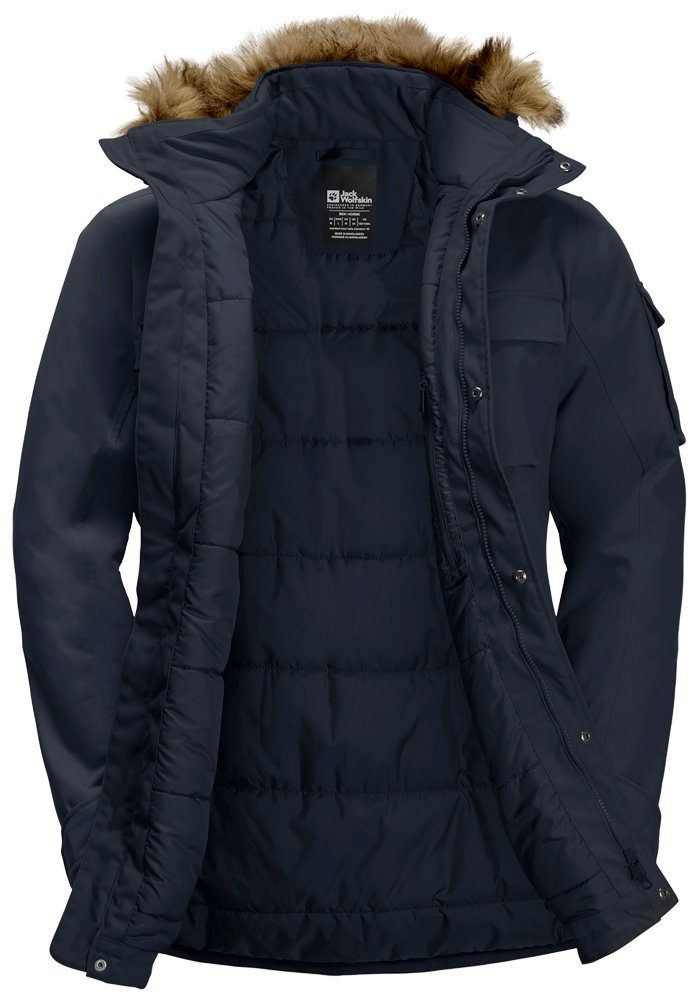 Parka night-blue Jack PARKA CANYON GLACIER Wolfskin