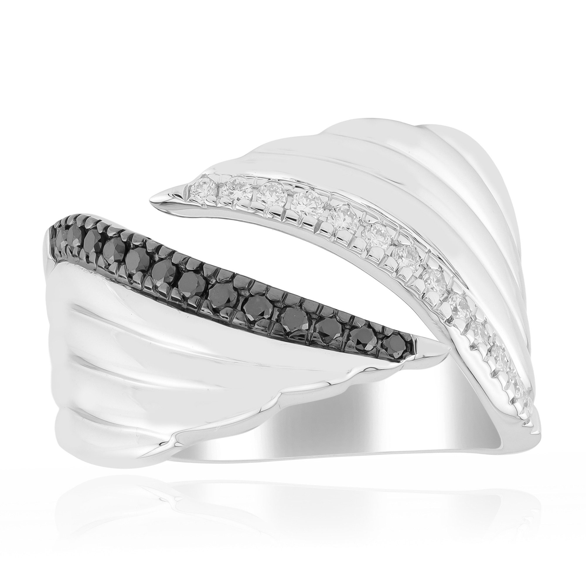 Cavill Diamantring Diamantring 0,22 ct, zweifarbig, rhodiniert, Sterlingsilber, Damen (1-tlg)
