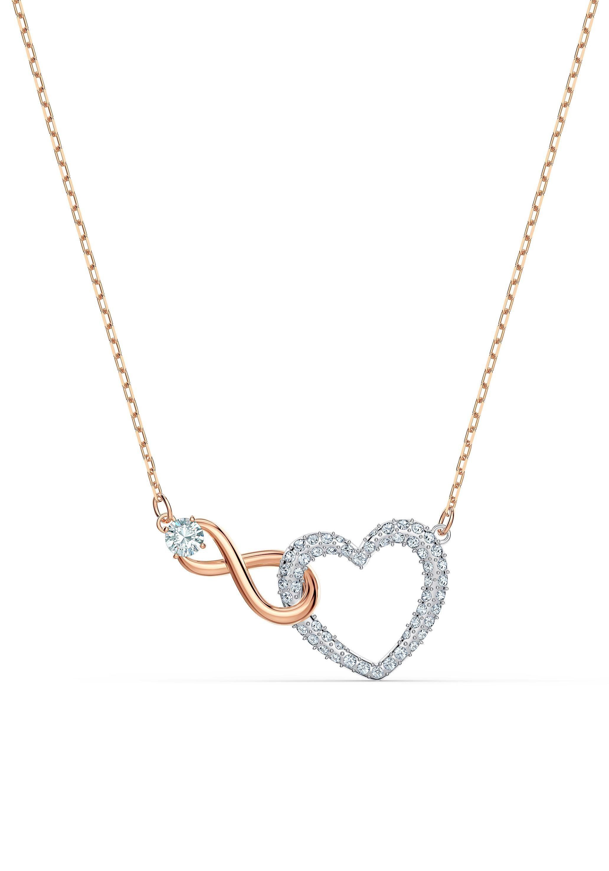 Swarovski Kette mit Anhänger Unendlichkeitsschleife/Herz, Infinity günstig online kaufen