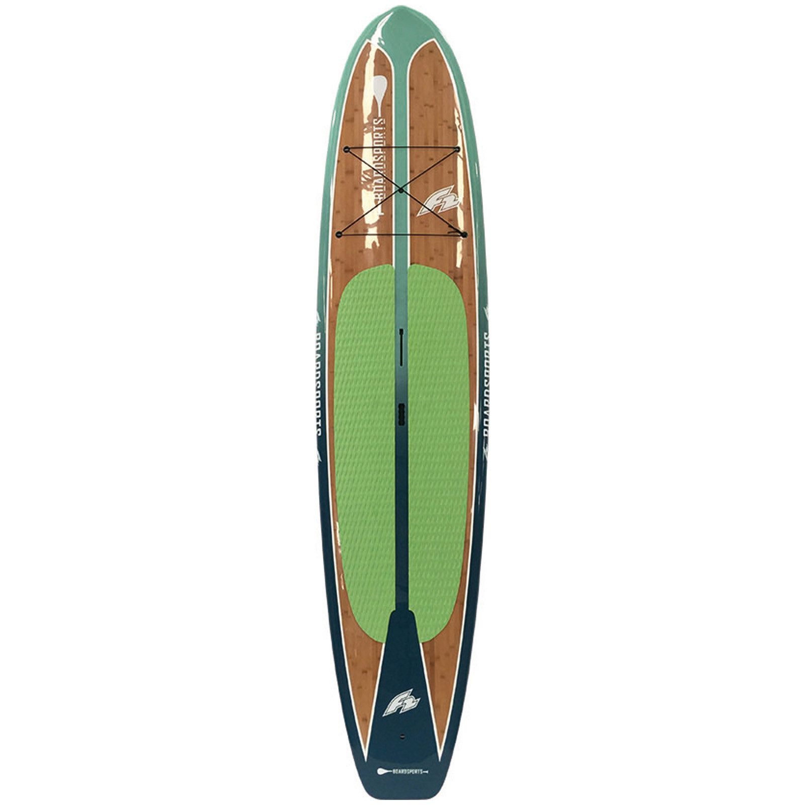 F2 SUP-Board F2 Hard SUP Ride Pro Bamboo 10,4 Türkis 2024/25, Stand up paddle board