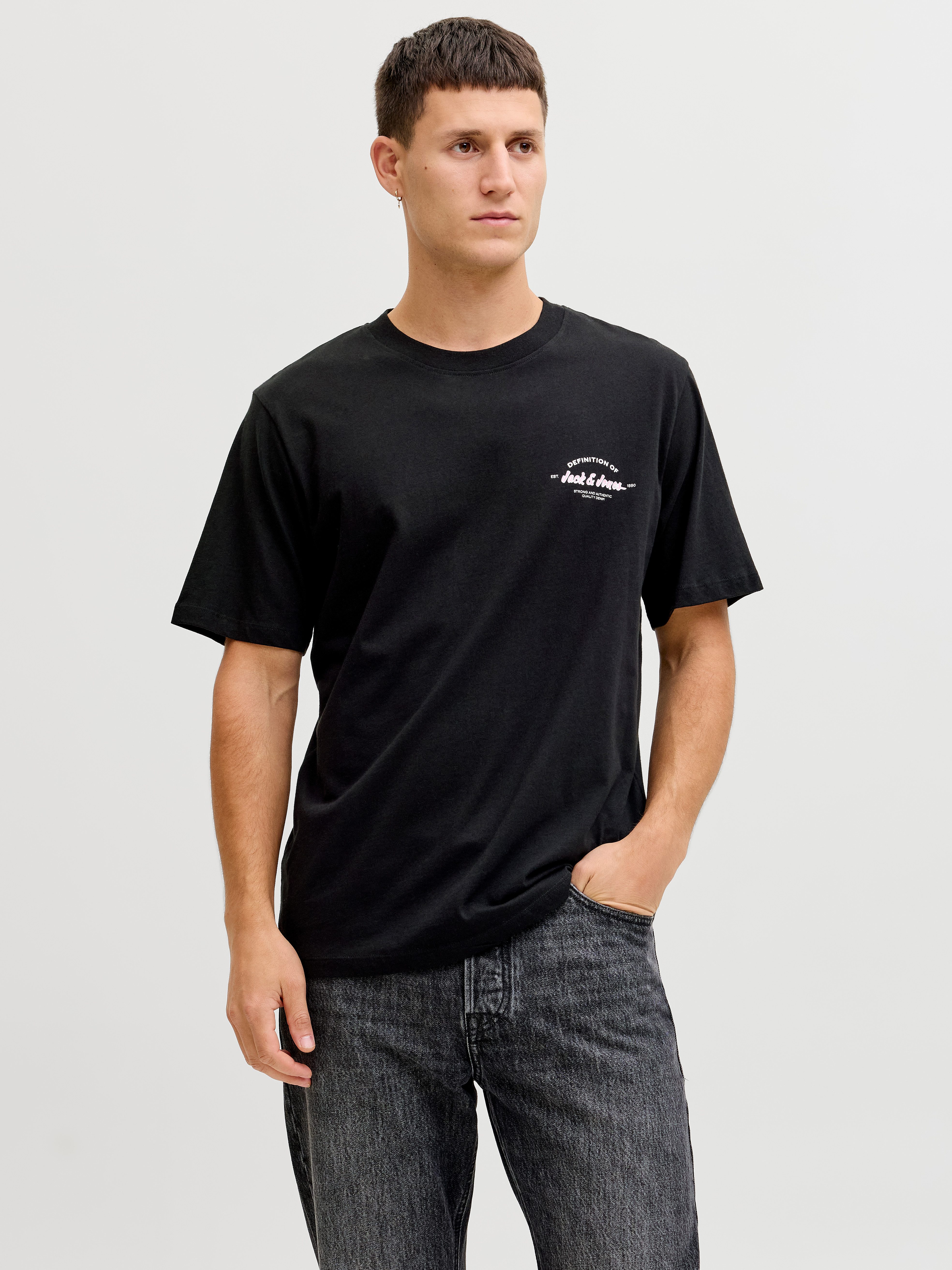 Jack & Jones Rundhalsshirt JJBRANDON TEE SS CREW NECK