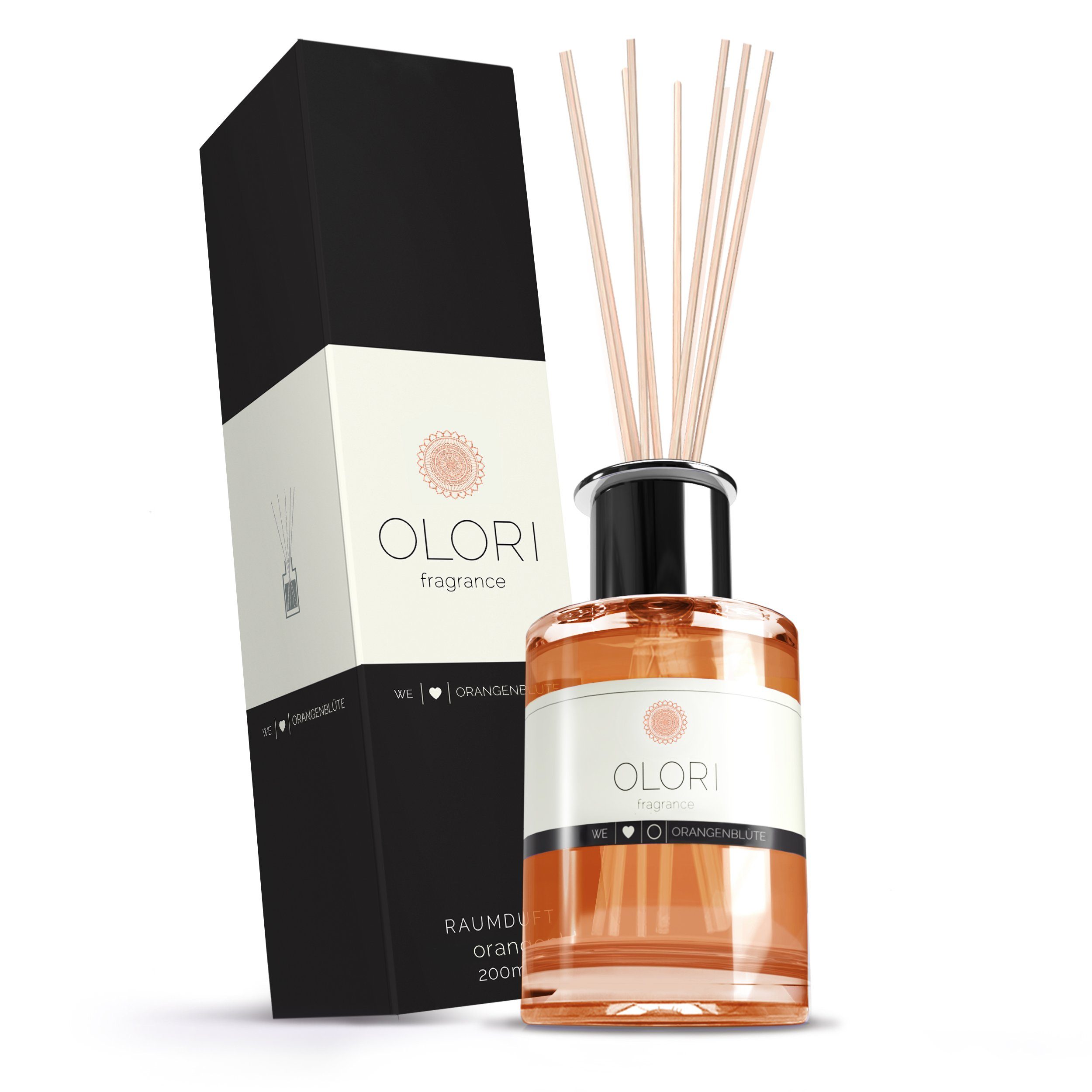 OLORI Raumduft Diffuser I Orangenblüte I mit ätherischen Ölen I 200 ml (1-St)