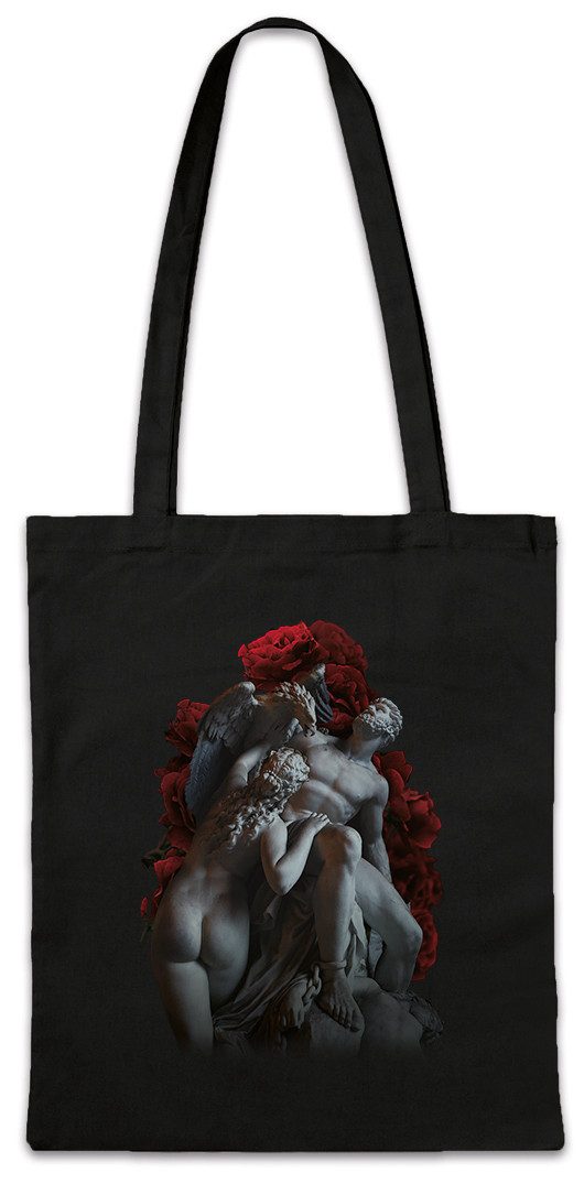 Beuteltasche Statue Roses Stofftasche Dark Goth Gothic Sculpture Roses Oldschool