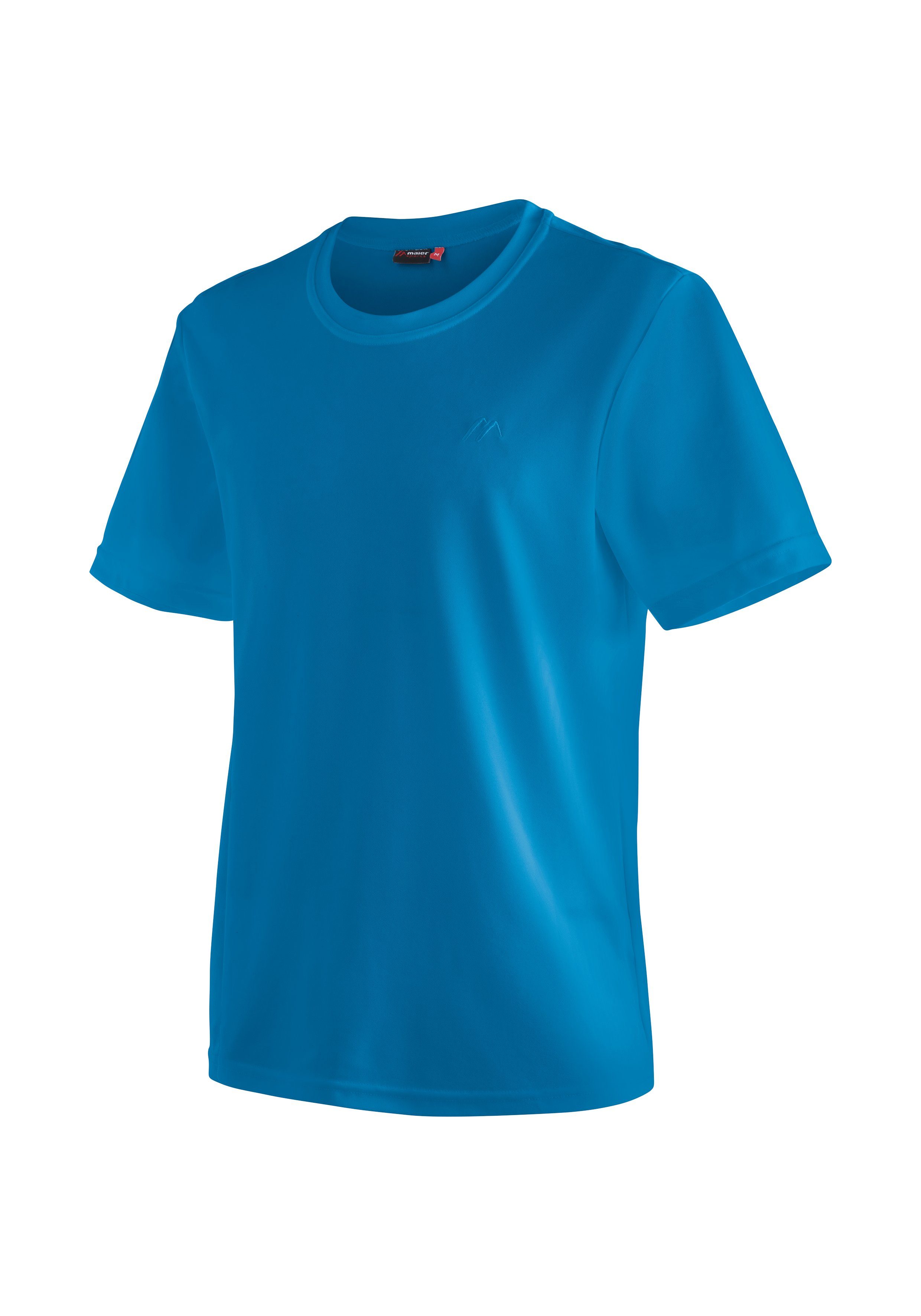 Maier Sports Funktionsshirt Walter Herren T-Shirt, rundhals pique Outdoorshirt, schnelltrocknend