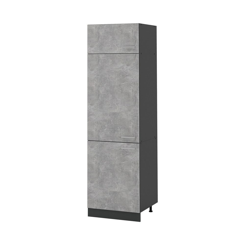 Vicco Hochschrank R-Line, Beton/Anthrazit, 60 cm (1-St)