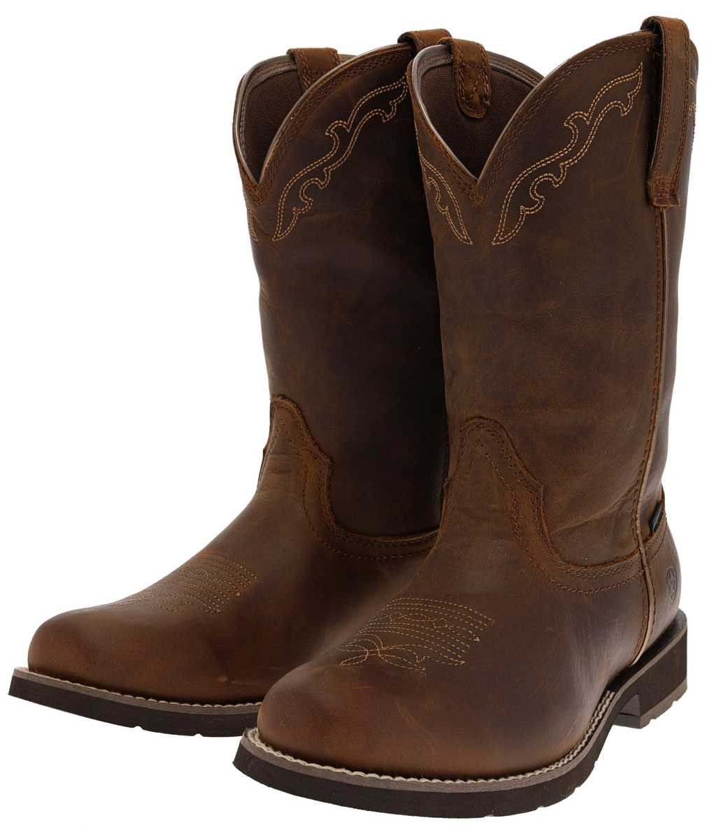 Ariat DELILAH ROUND TOE H2O Braun Cowboystiefel Wasserdichter Damen Westernreitstiefel