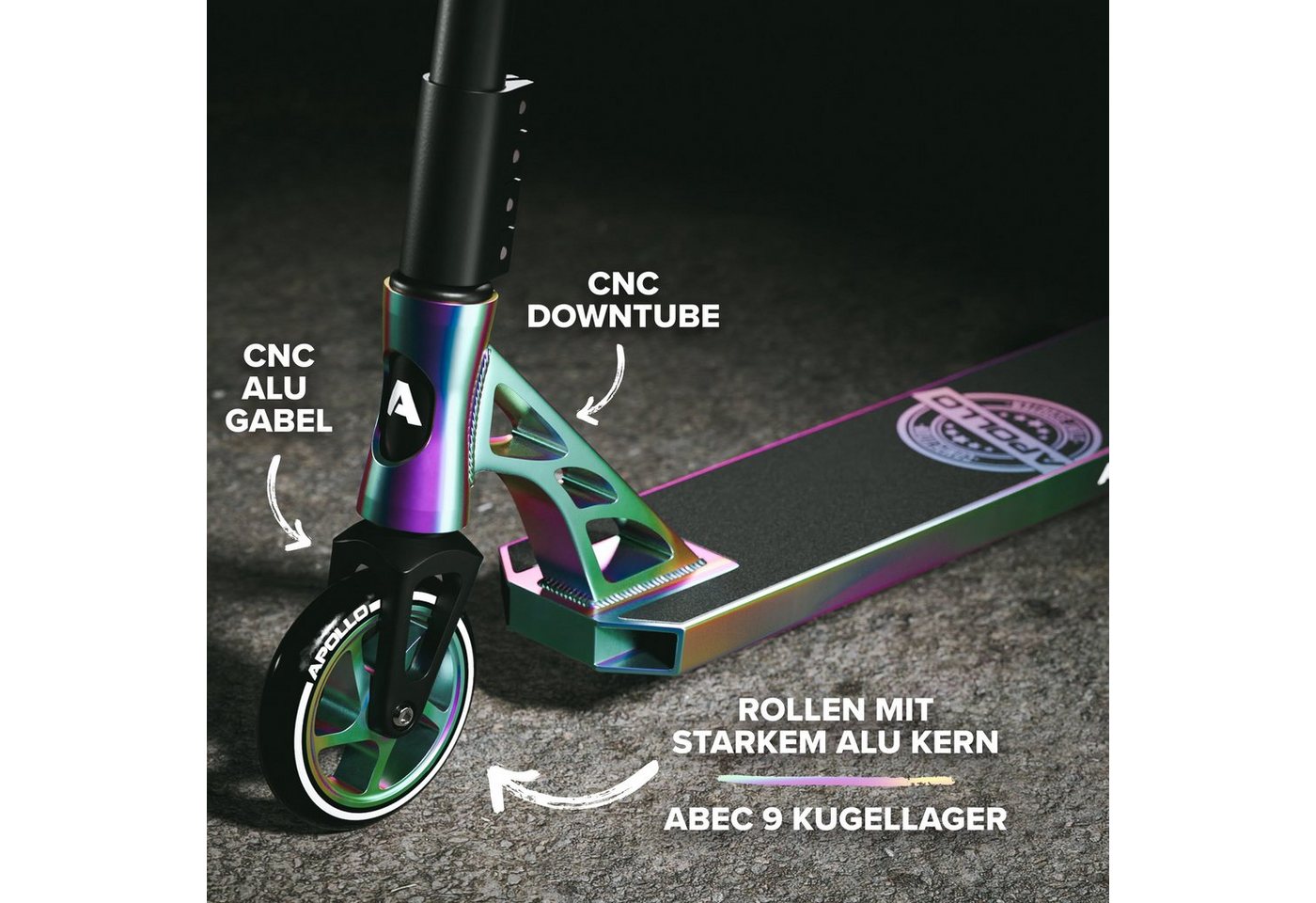 Thumbnail - Apollo Stuntscooter Stunt Scooter Genesis Pro X Competition -, High End Roller