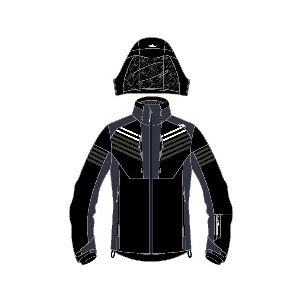 Skijacke CMP Herren Skijacke Man Zip Hood Jacket 33W0967