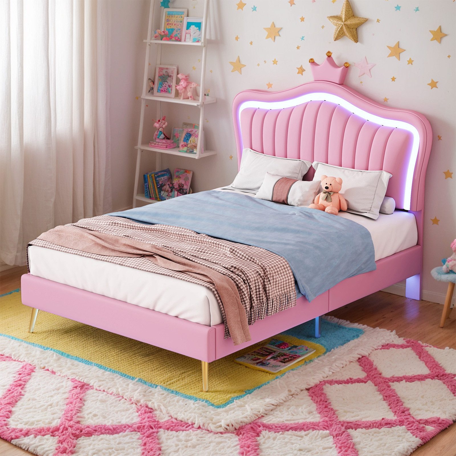 REDOM Polsterbett Bett Kinderbett Polsterbet Gästebett (Bettgestell für Mäd günstig online kaufen