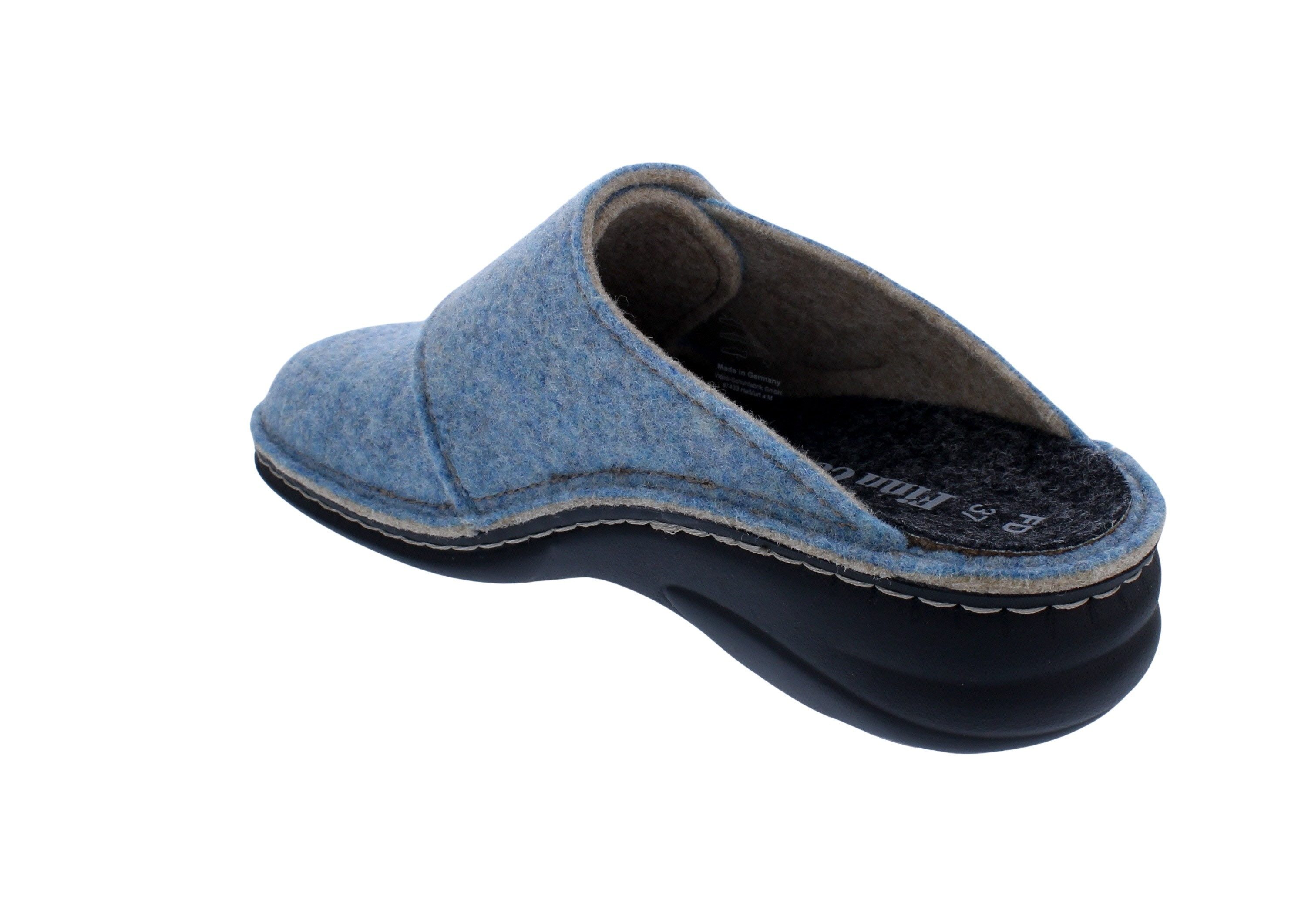 Finn Comfort Finn Comfort Goms 6569-482375, Doublefilz, Mare - Blau, Klettverschlus Pantoffel