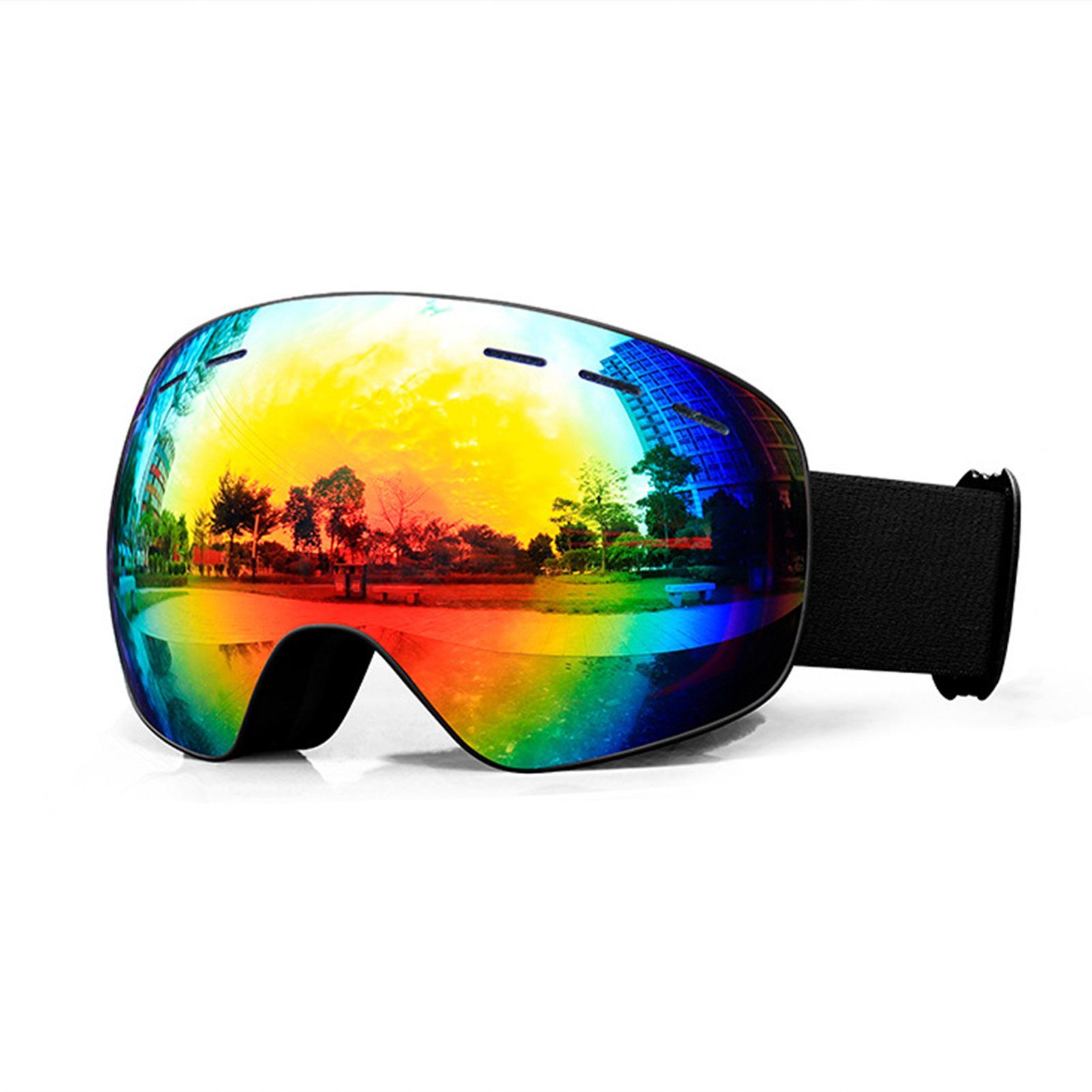 Blusmart Skibrille HD View Ski-Snowboard-Brille, Bequeme Winddichte Schneebrille Für 1