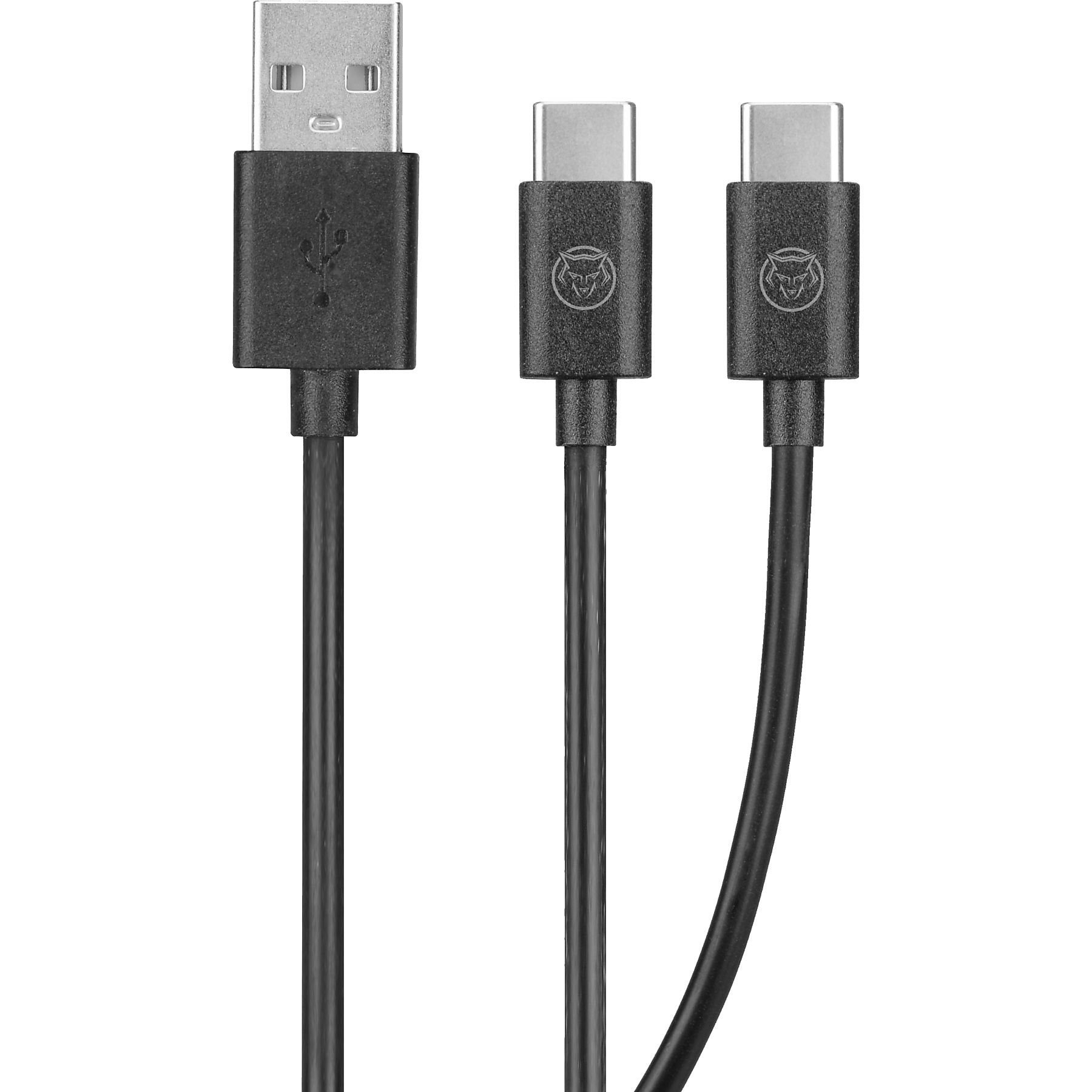 Qware Gaming Y-Kabel 3,5 m kompatibel mit PlayStation 5 – Langes Kabel für Laden Spielkonsolenzubehörkabel