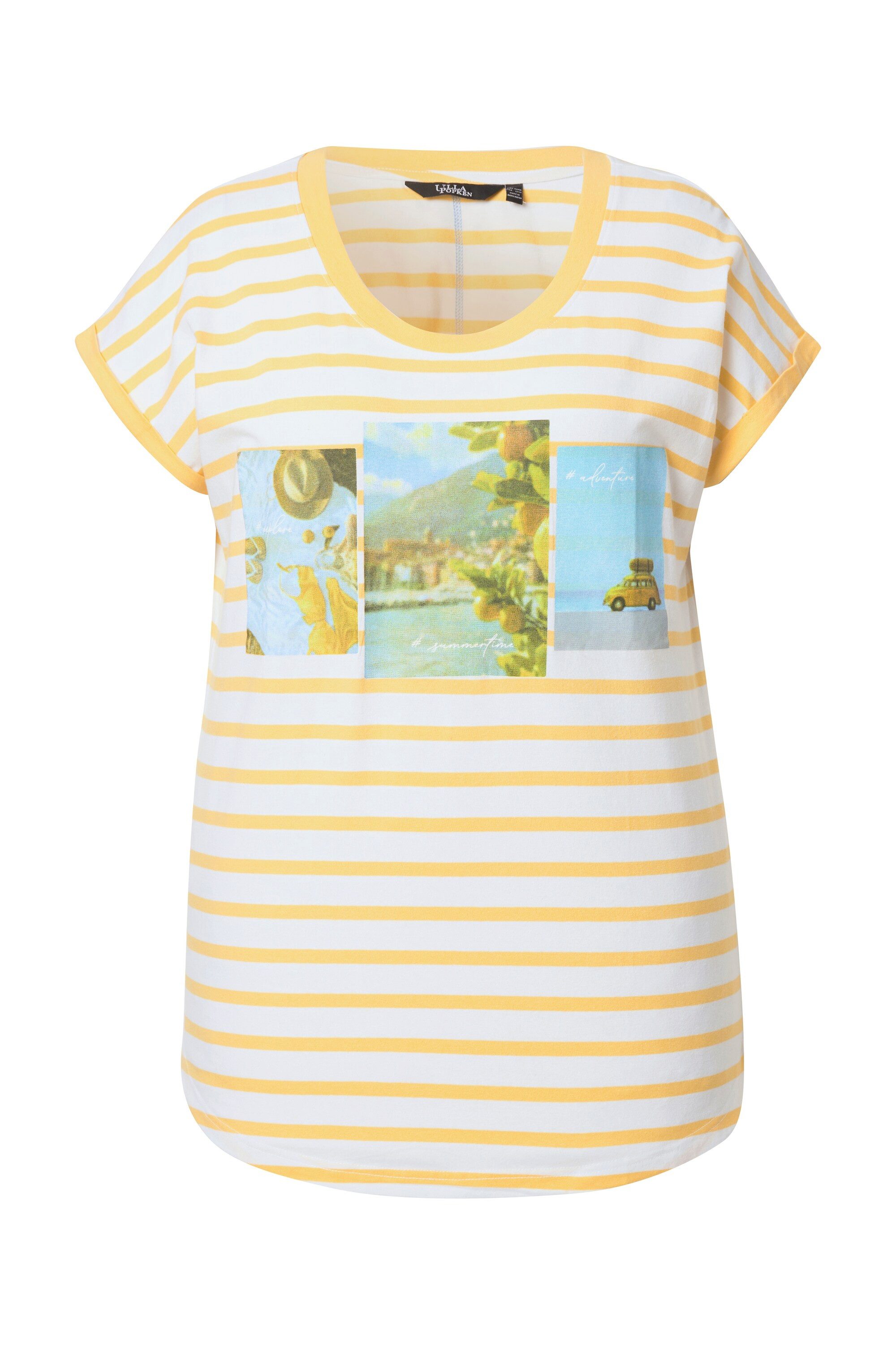 Ulla Popken T-Shirt Shirt Ringel Oversized günstig online kaufen