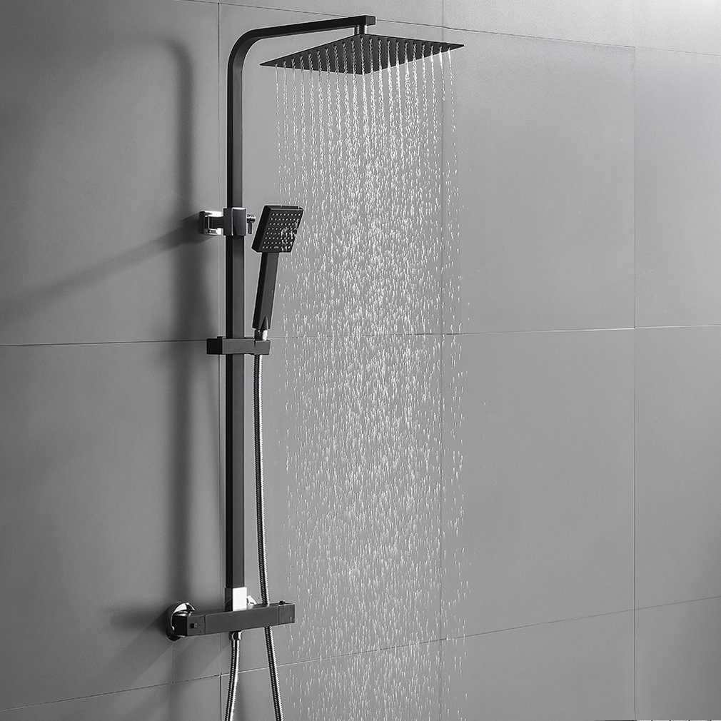 AuraLum pro Duschsystem Duschsystem mit Thermostat Mischbatterie Duschset