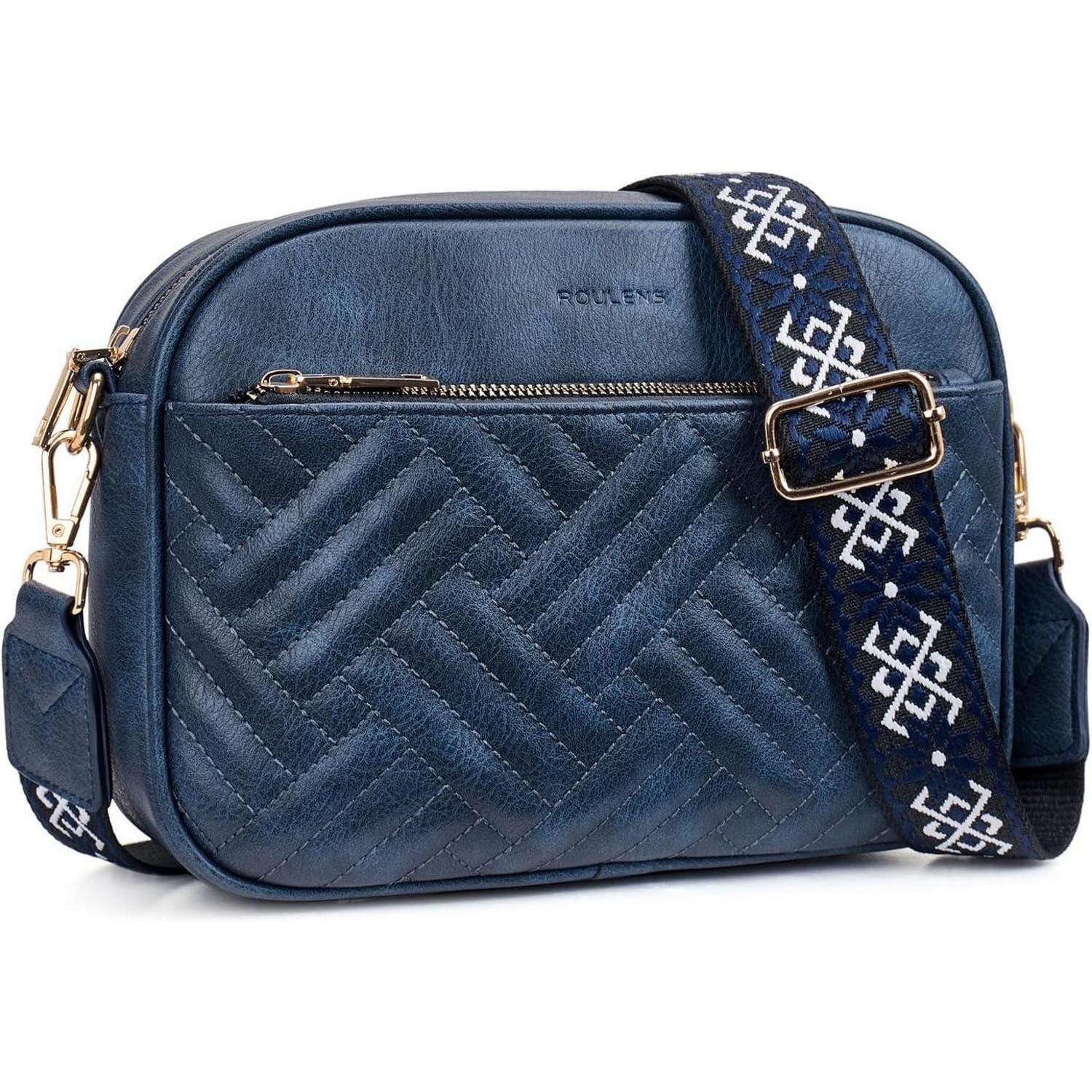 LuxusKollektion Schultertasche Gesteppte Damen Umhängetasche aus PU Leder mit RFID Schutz