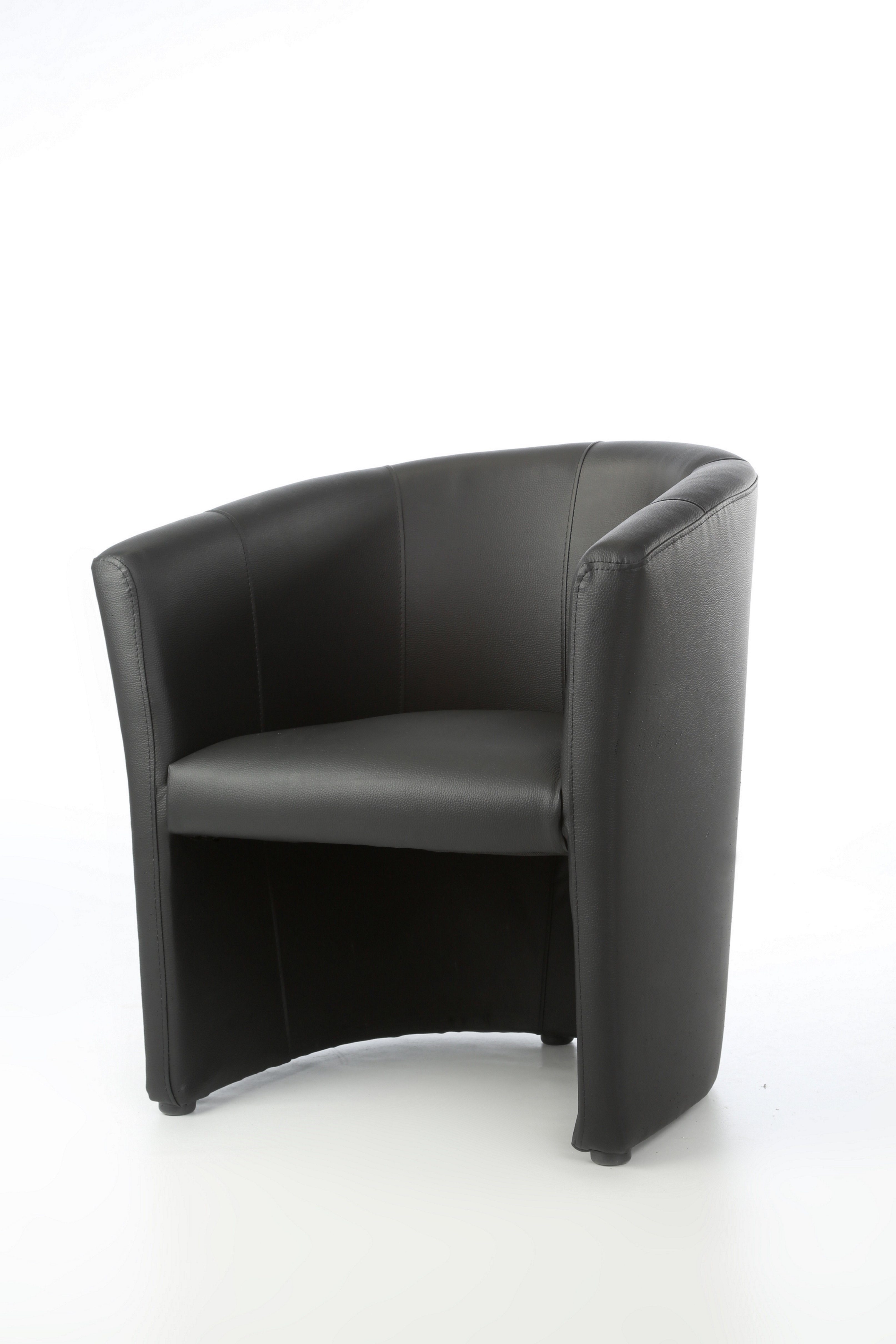 Kamil Cocktailsessel Design Cocktailsessel Sessel Clubsessel Loungesessel Farbe schwarz (1 Set Karton, 1-St., 1 Sessel), Lieferung kommt Aufgebaut