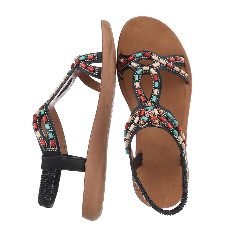 Ital-Design Damen Freizeit Riemchensandalette (86345021) Flach günstig online kaufen