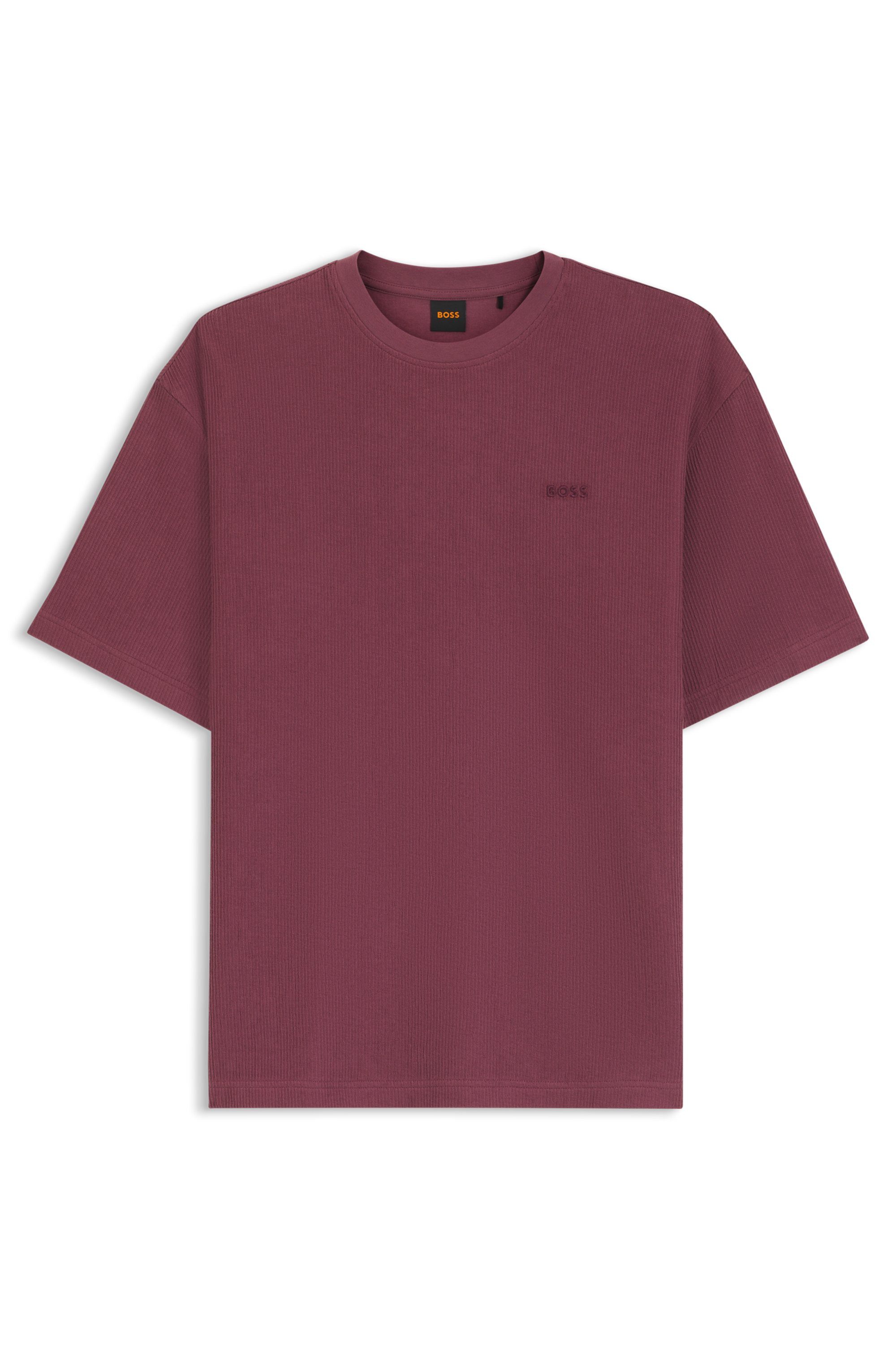 BOSS ORANGE T-Shirt Rundhalsausschnitt, Relaxed Fit, tonales Logo – Bild 4 von 5