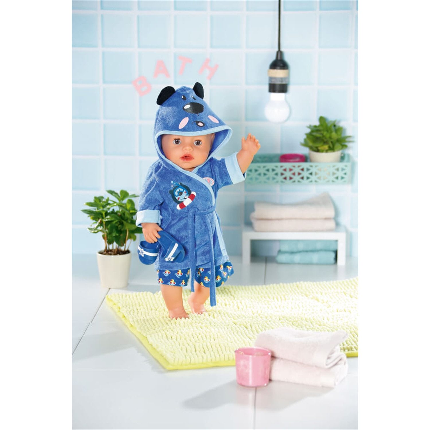 Zapf Creation® Puppenkleidung 830499 BABY born Bath Deluxe Bademantel 43cm – Bild 3 von 3