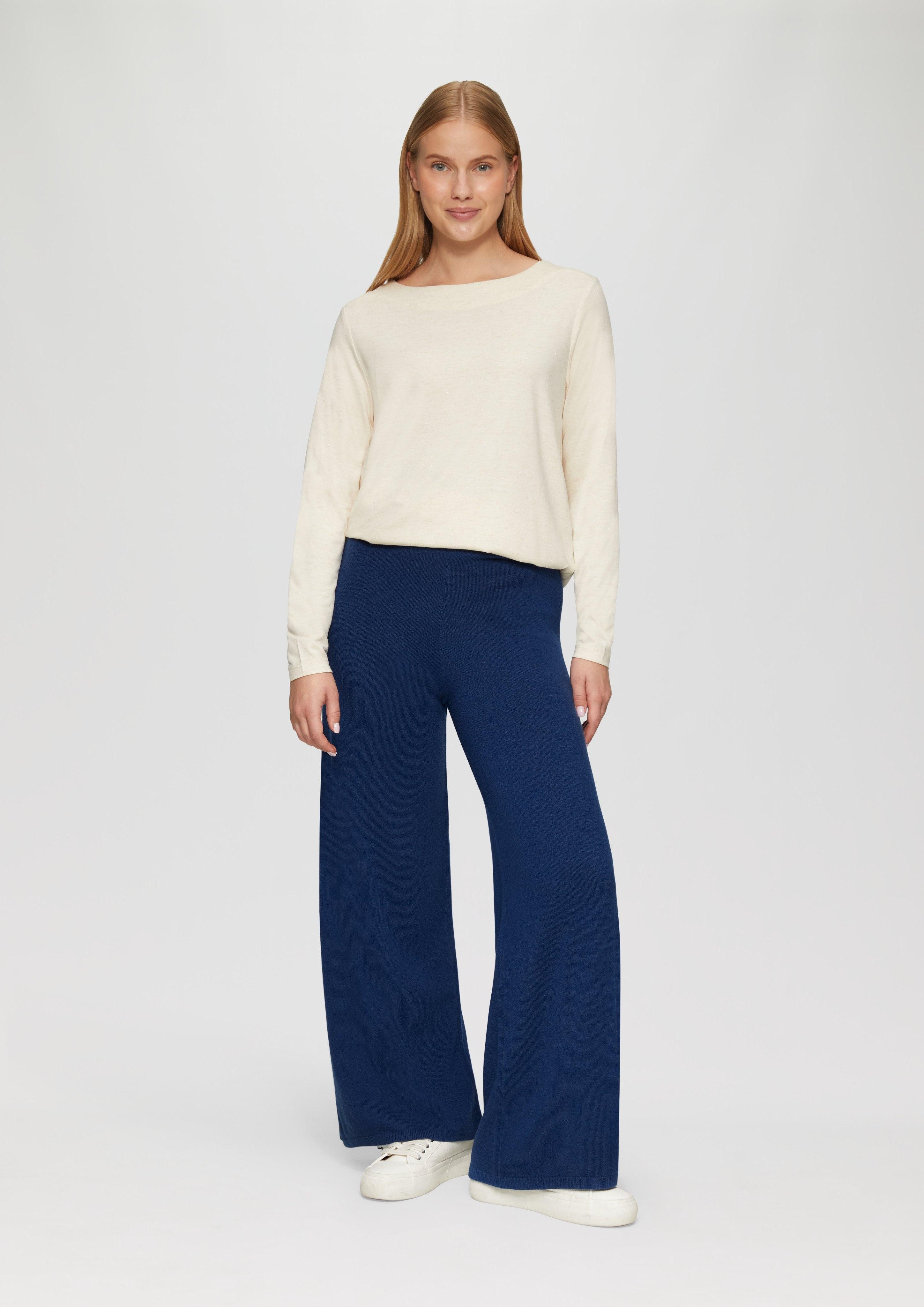 s.Oliver Stoffhose Strickhose aus Kaschmirmix mit günstig online kaufen