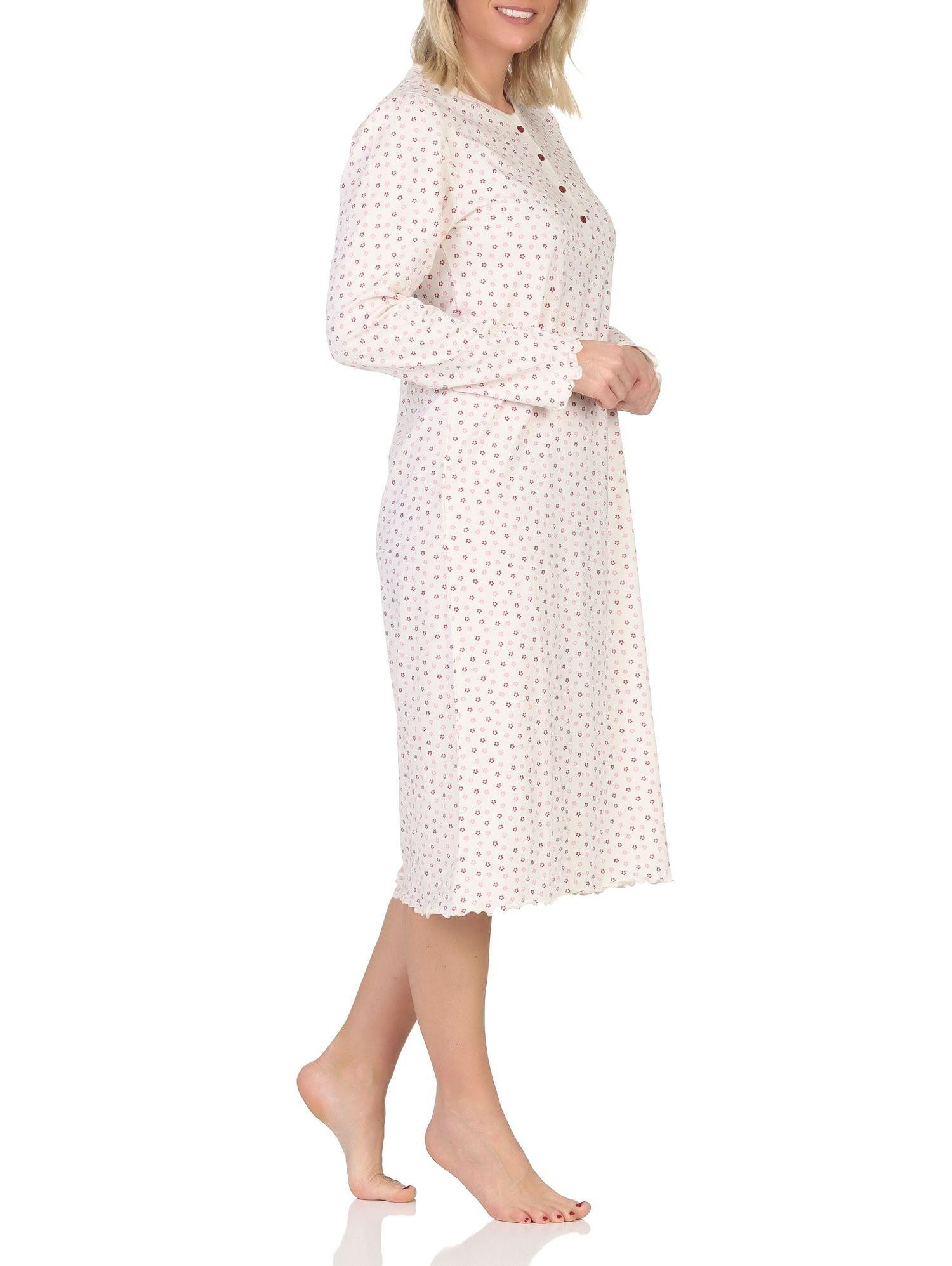 Normann Nachthemd Normann Damen langarm Nachthemd im klassisch eleganten Design – Bild 3 von 5