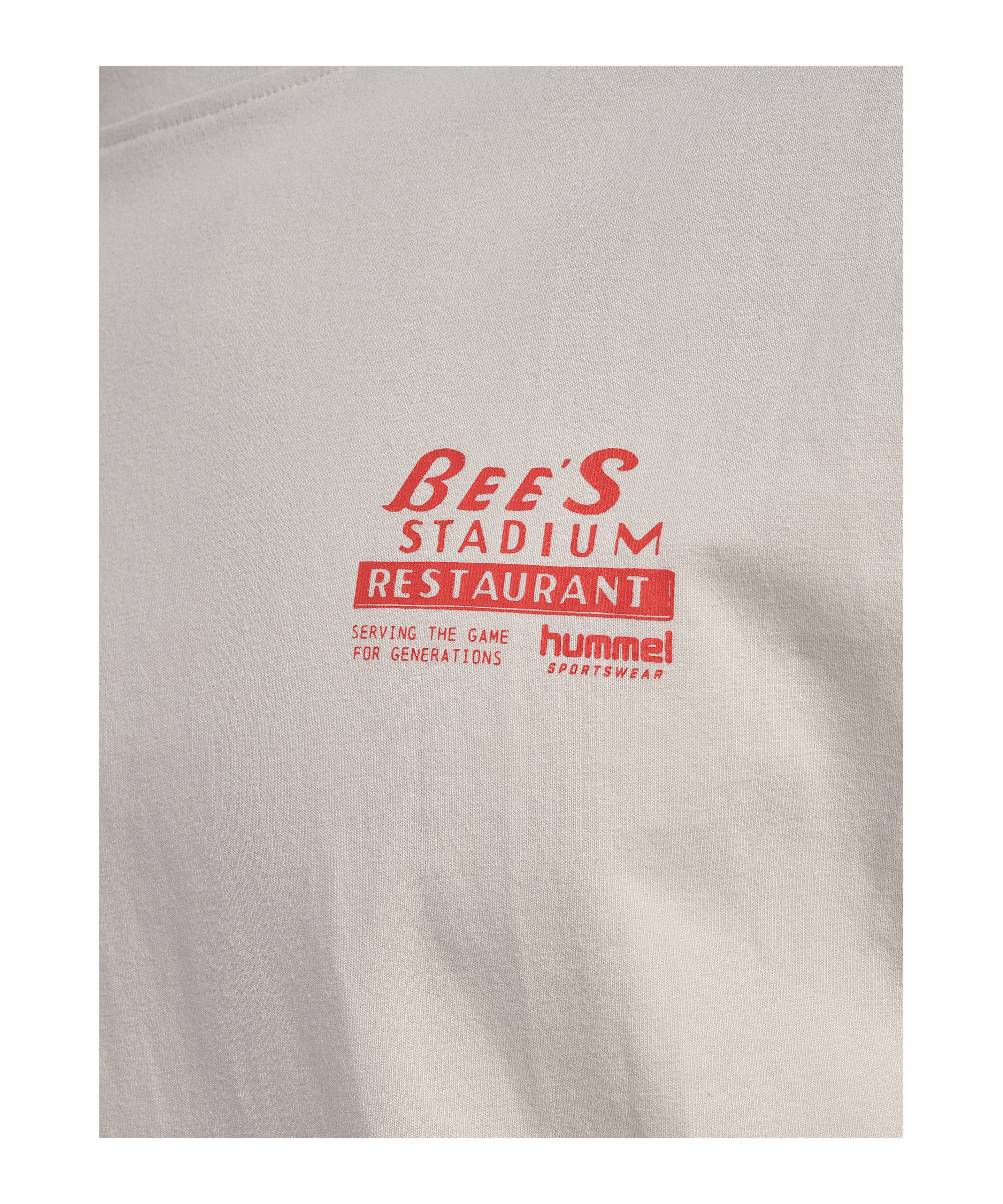 hummel T-Shirt Hummel Loose Bees Stadium T-Shirt Weiß Baumwolle