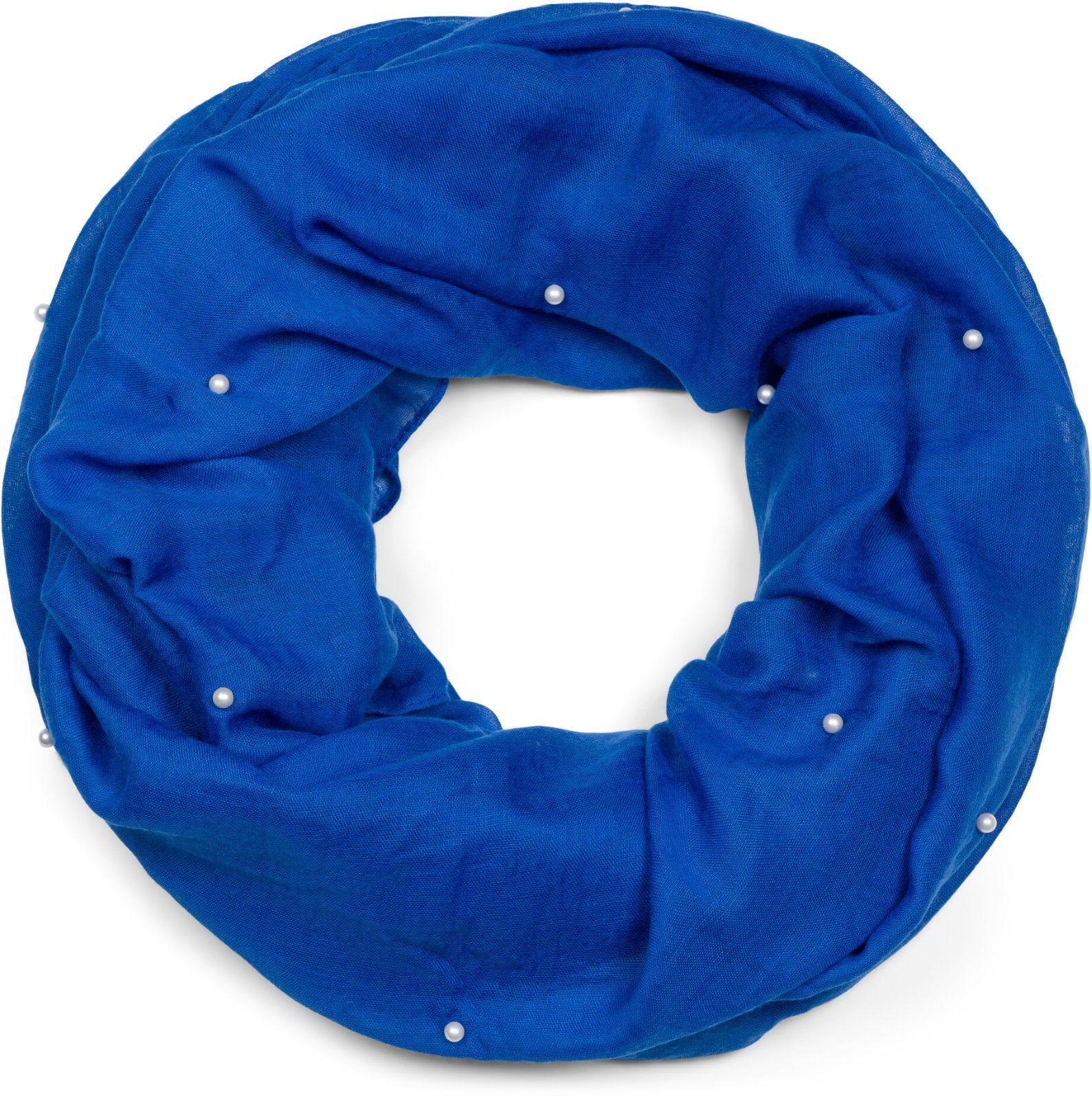 styleBREAKER Loop Loop Schal mit Perlen Applikation, (1-St) günstig online kaufen