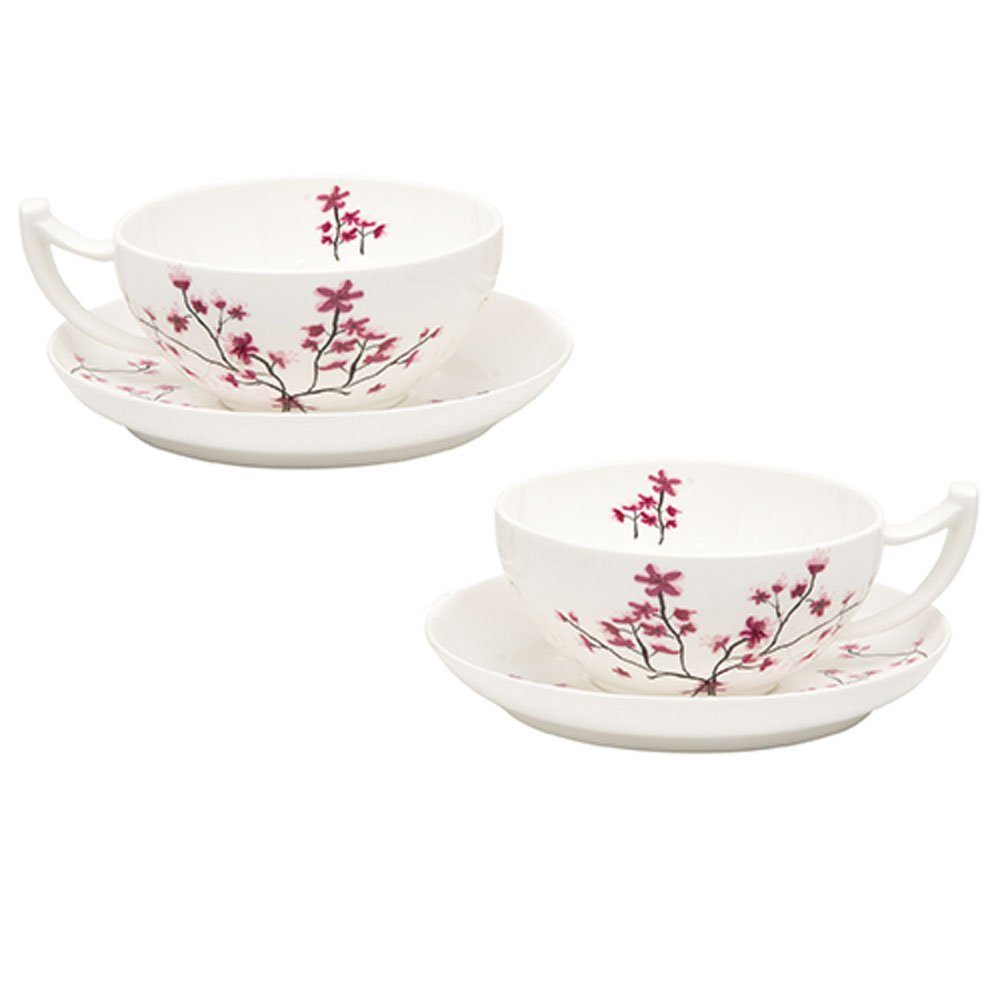 Dekomiro Teeservice (5-tlg), Bone China Porzellan