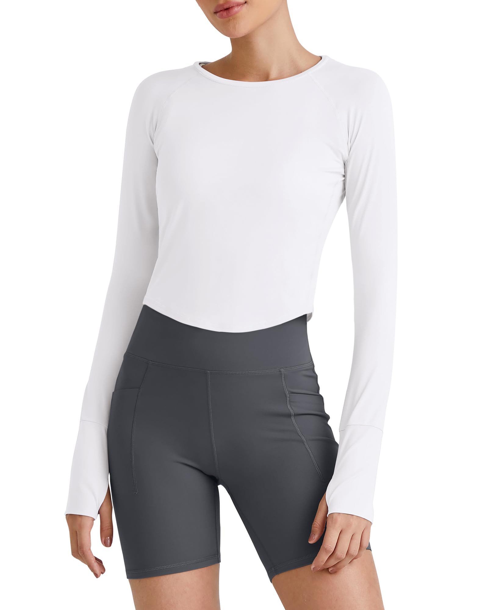 G4Free T-Shirt G4Free Damen langärmlige UPF 50+ Rashguard Workout-Tops UV-S günstig online kaufen