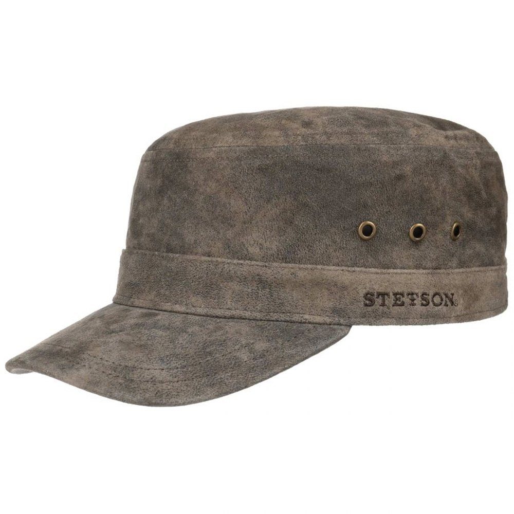 Stetson Army Cap Stetson Army Cap Pigskin Herren Schirmmütze (nein) Armycap  Metallschnalle, Bequemes Tragegefühl dank dem leichten Innenfutter aus  Baumwolle