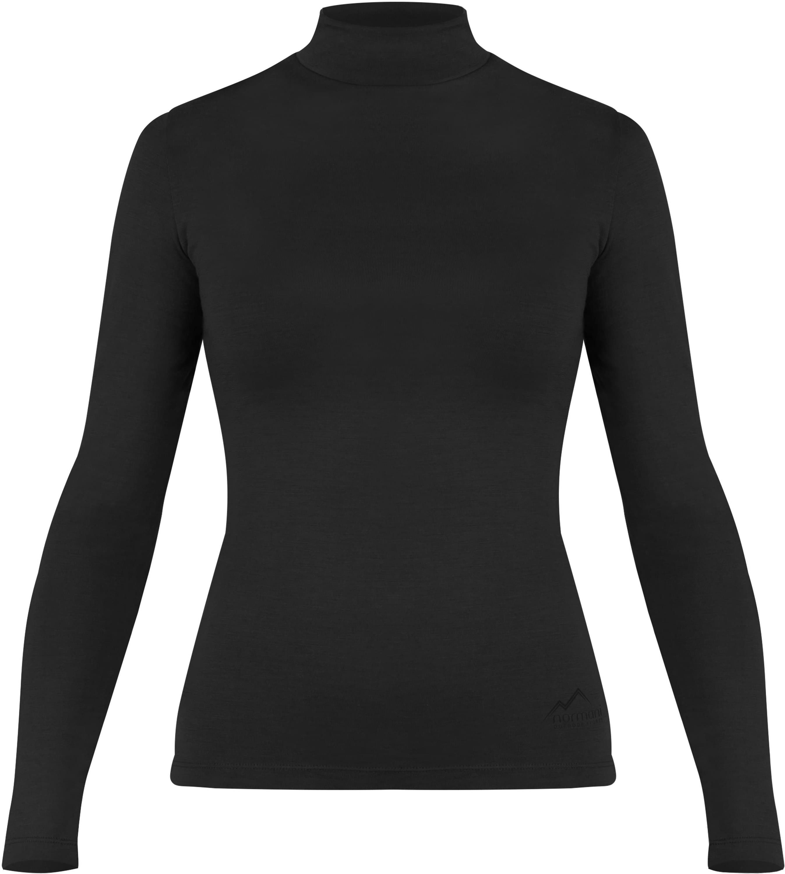 Langarmshirt Damen Merino Longsleeve mit Stehkragen Romsey