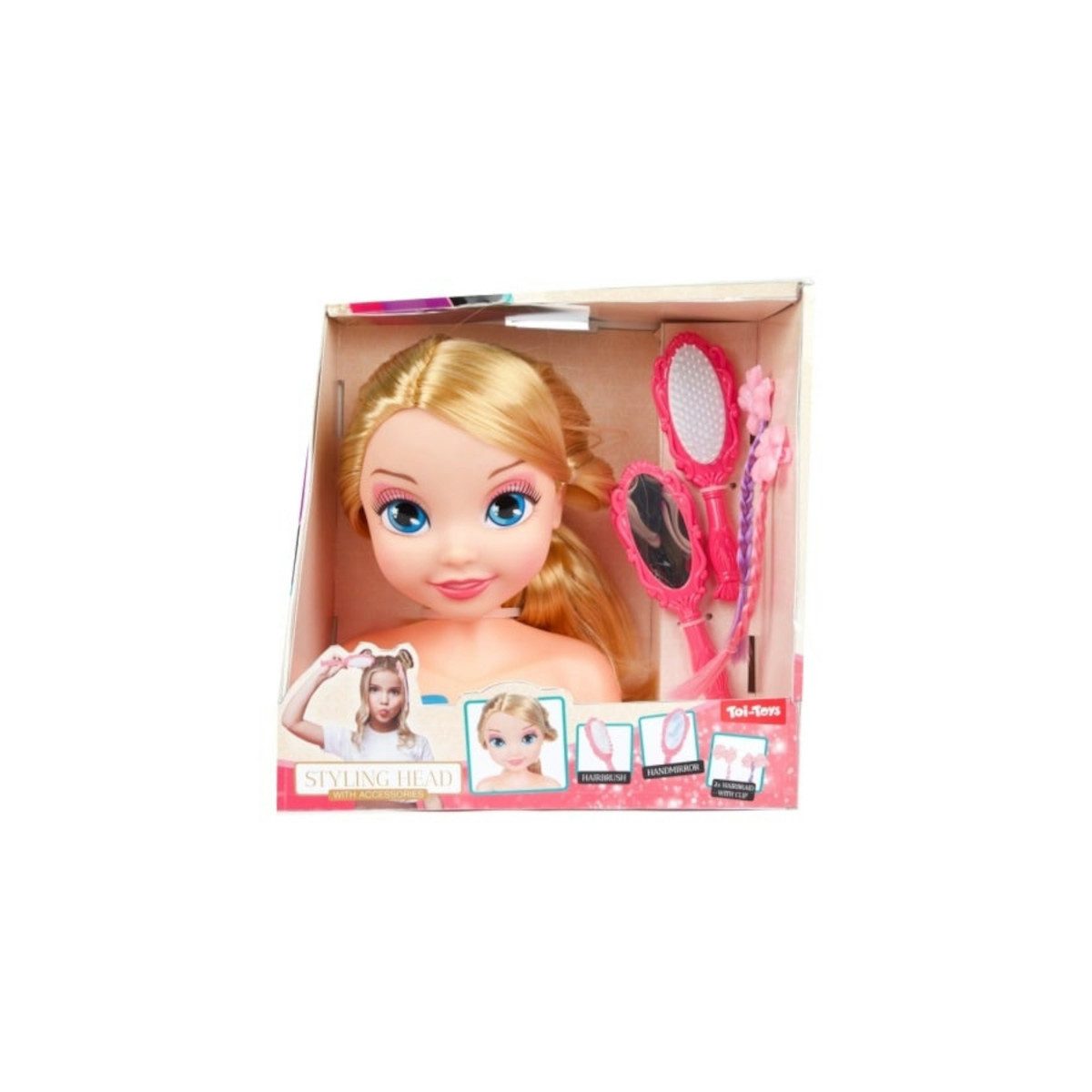 Toi-Toys Actionfigur LAUREN Styling-Kopf für Mädchen