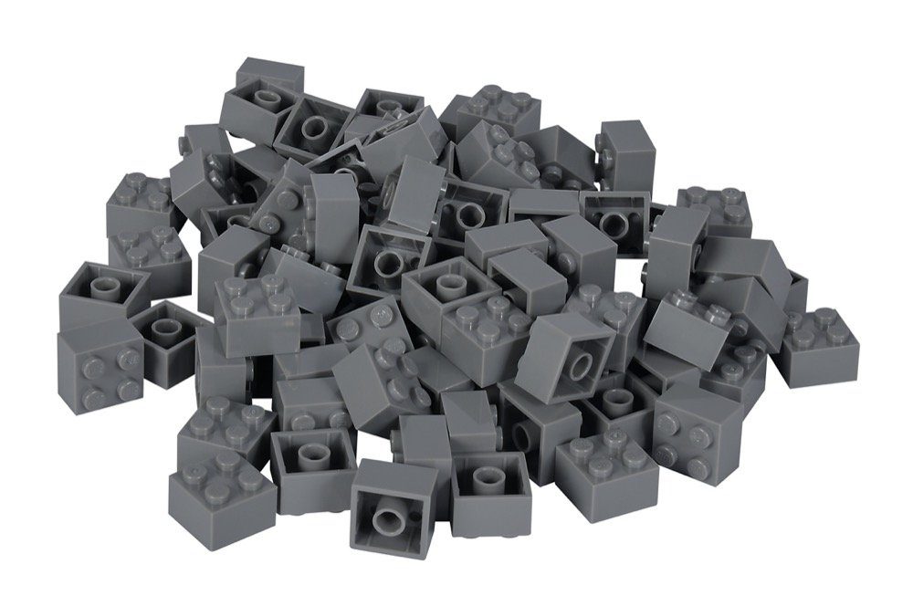 SIMBA Konstruktionsspielzeug Blox 100 Teile 4er grau 104114534 Spielbausteine