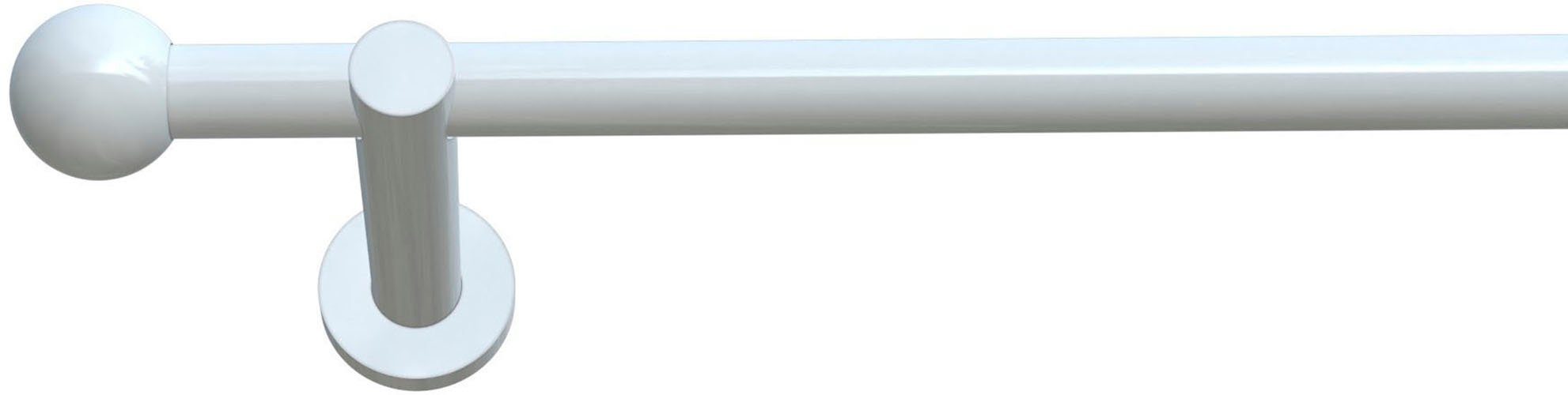 indeko Gardinenstange Colombes, Ø 20 mm, 1-läufig, Wunschmaßlänge, verschraubt, Komplett-Set inkl. Montagematerial