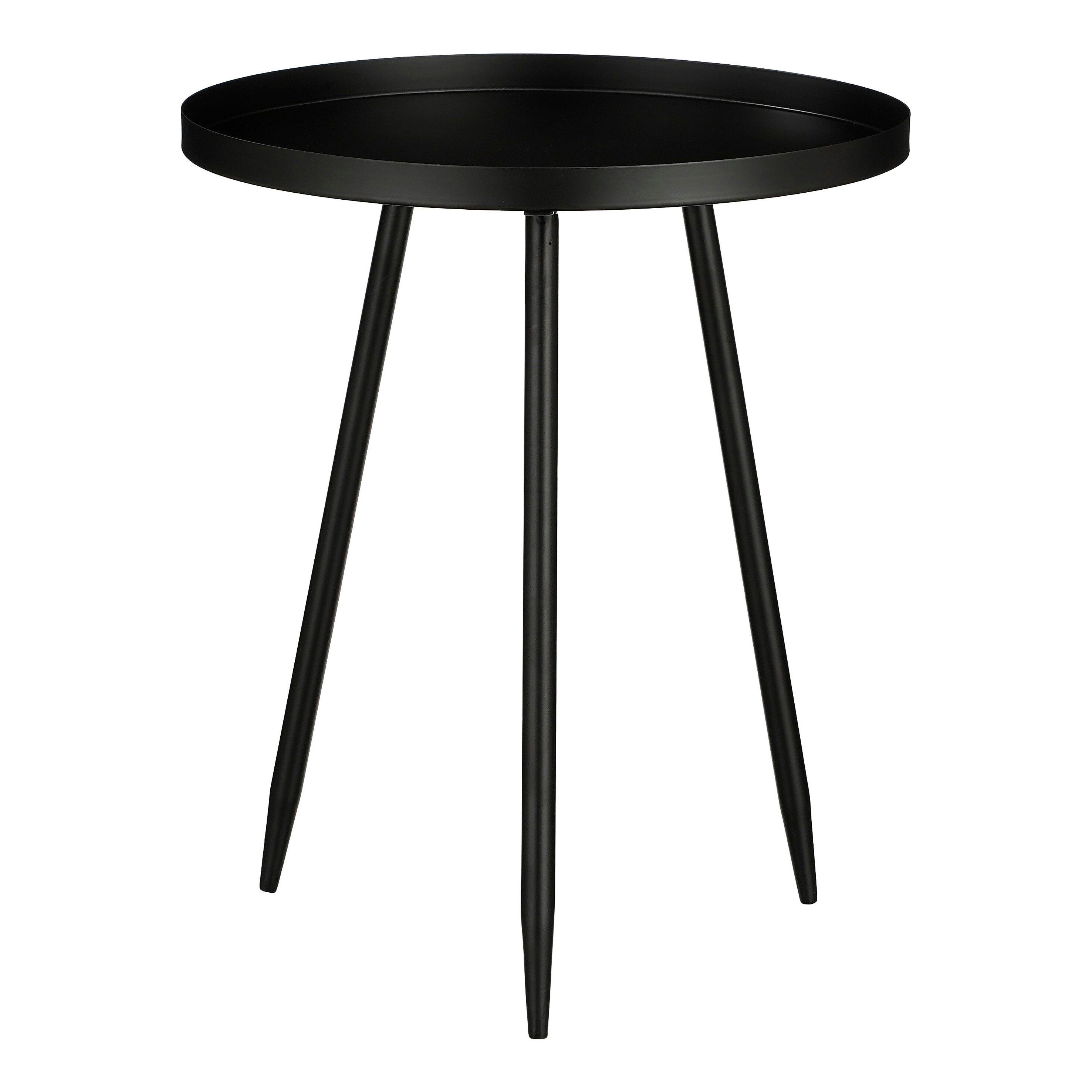 Mica Decorations Beistelltisch Mica Decorations Flores Beistelltisch schwarz - h49xd42cm
