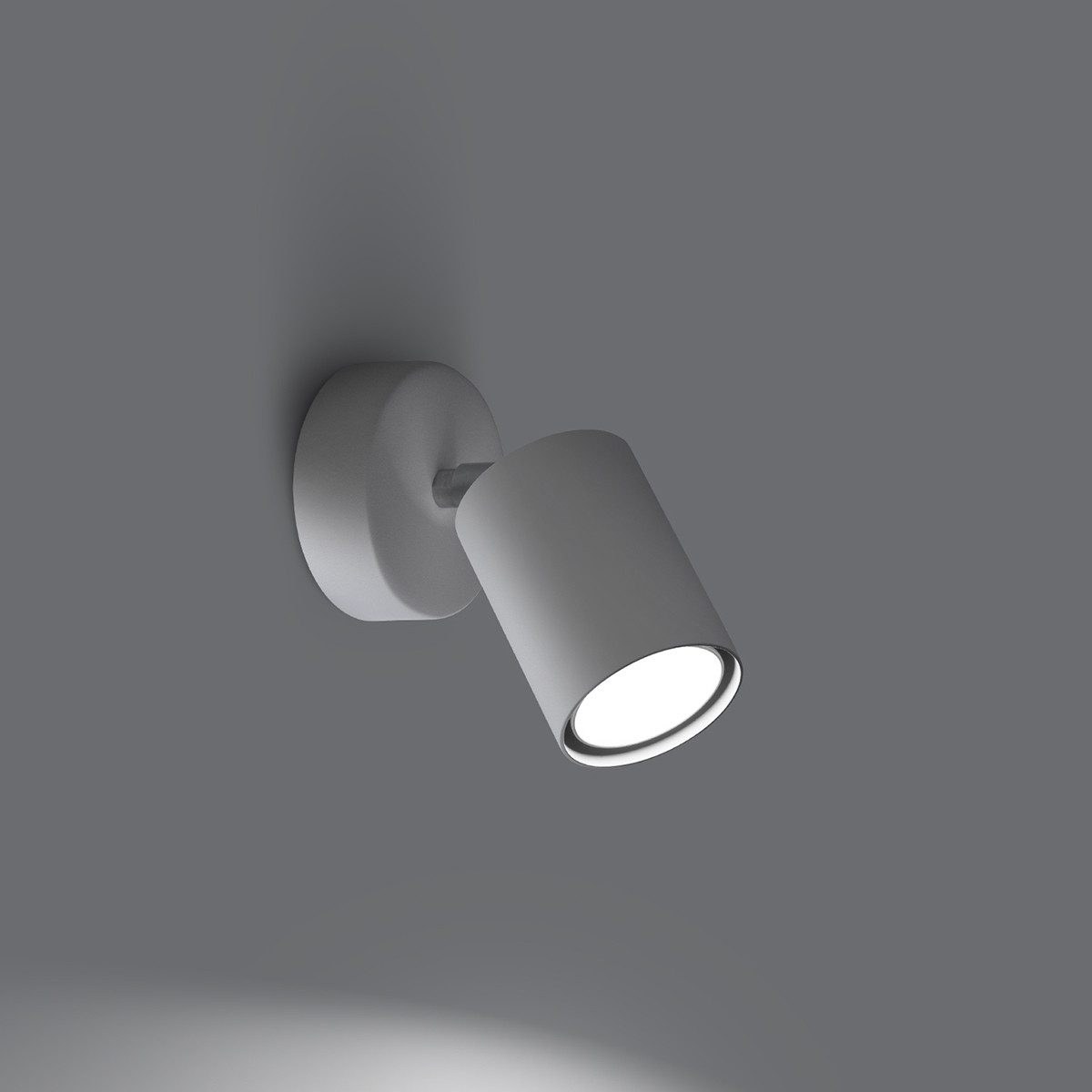 SOLLUX lighting Wandleuchte Wandleuchte Lemmi 1 Weiß, Nicht enthalten