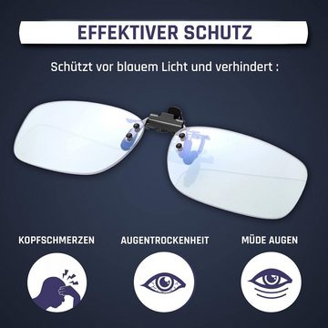 KLIM Brille Protect OTG, Anti Blaulicht Clip Brille