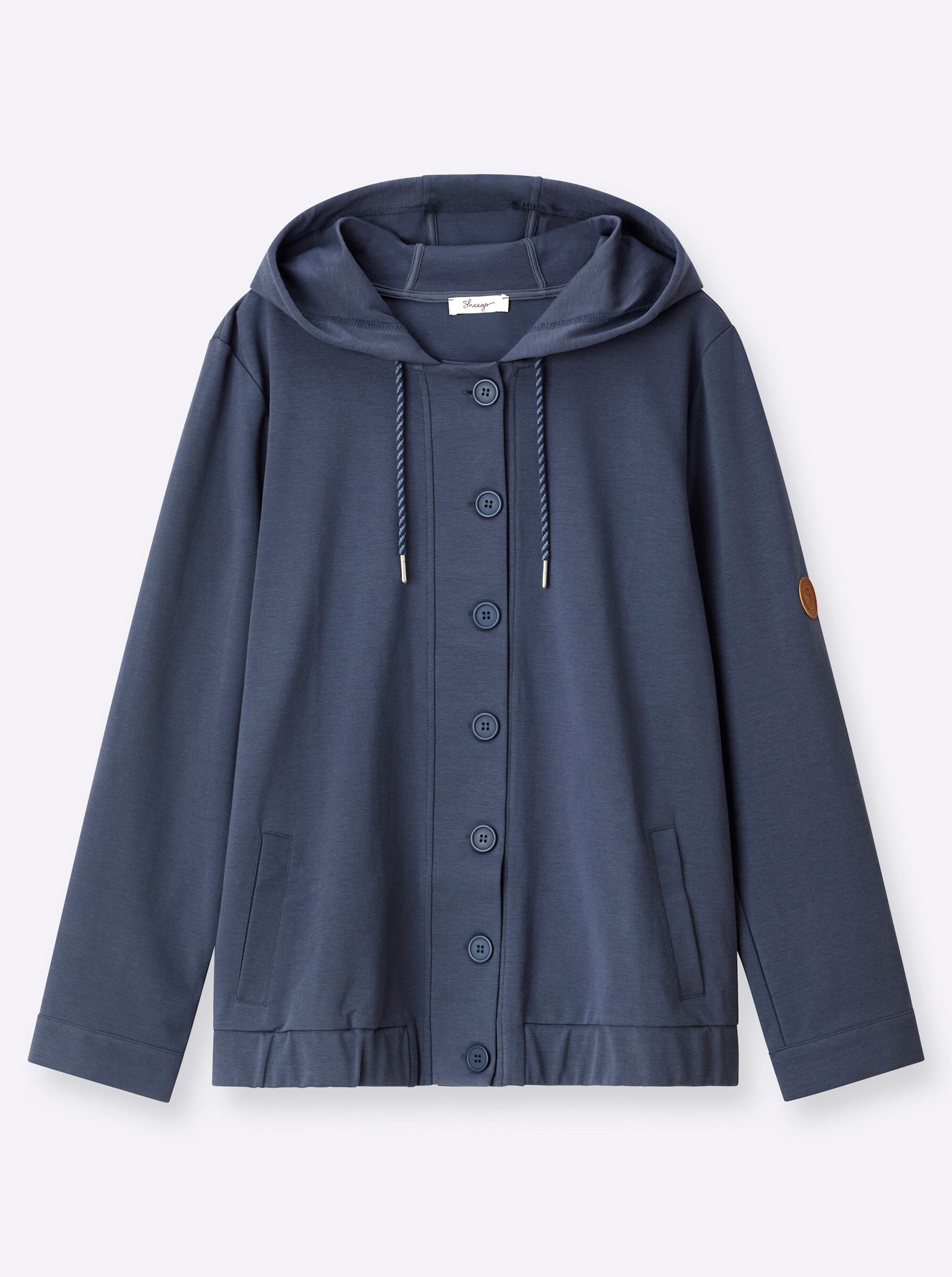 Sheego Shirtjacke Blouson Langarm