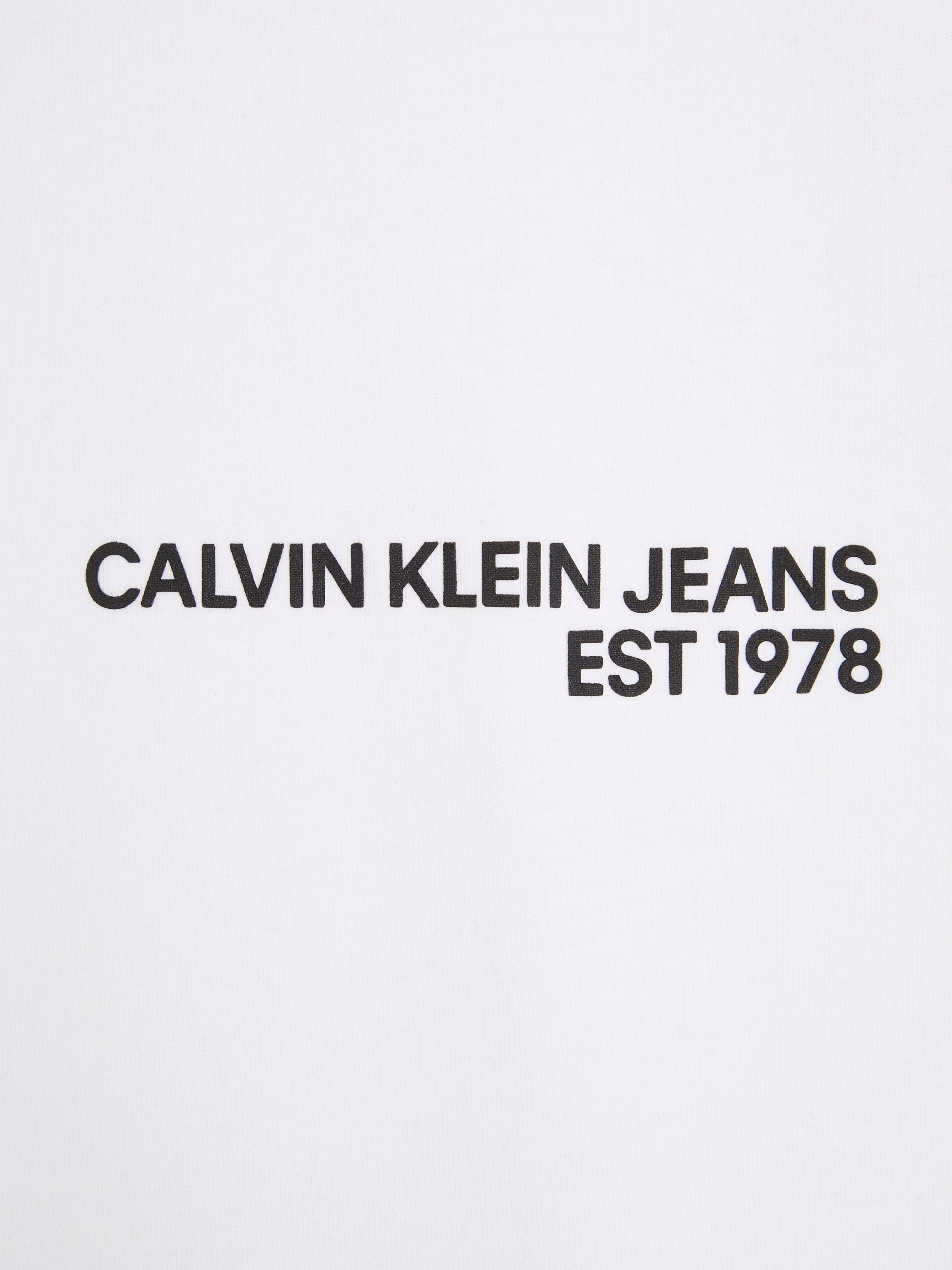 Calvin Klein Jeans TEE T-Shirt Bright White SPRAY CK