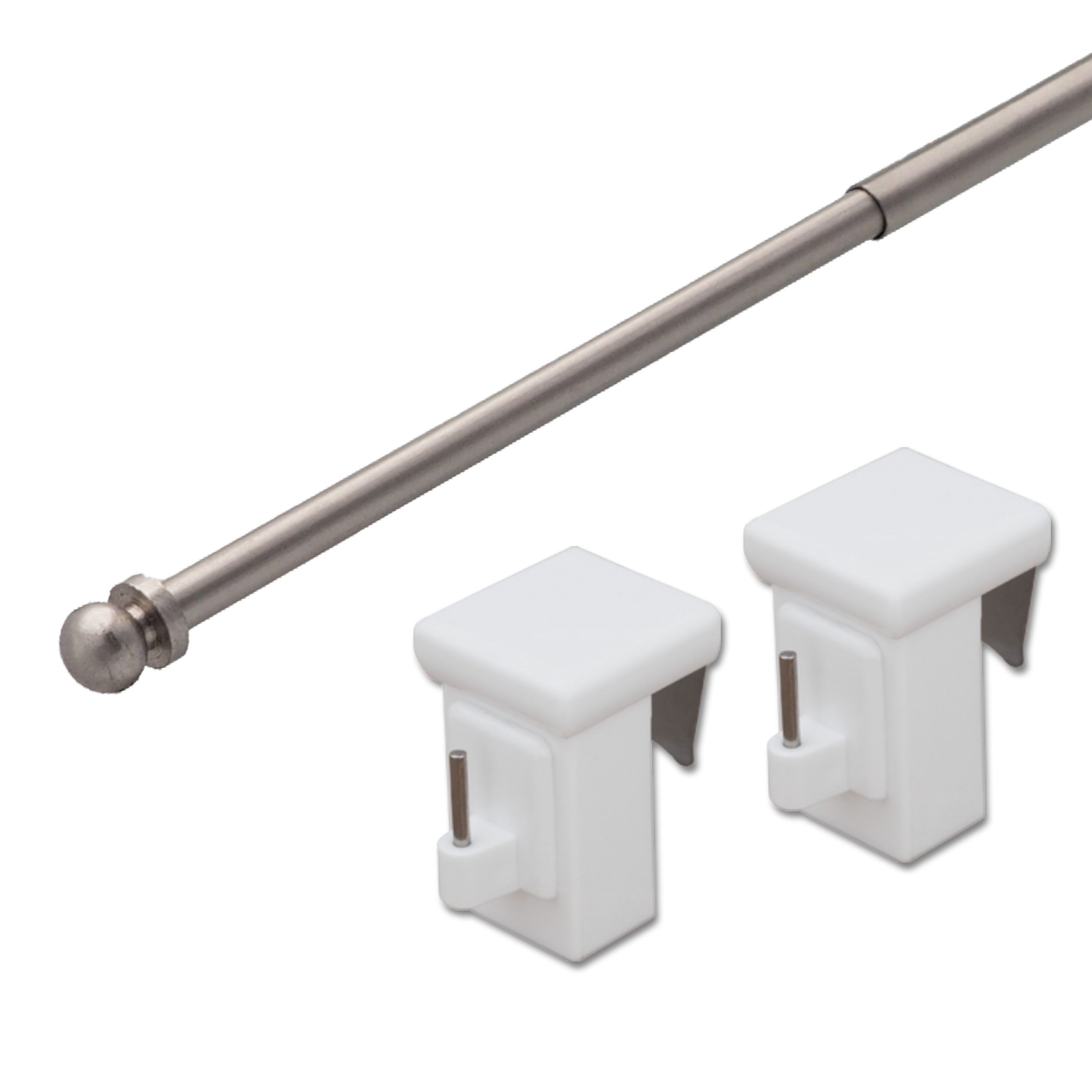 dekondo Gardinenstange Vaganz, ausziehbar, Fensterhaken klemmbar, günstig online kaufen