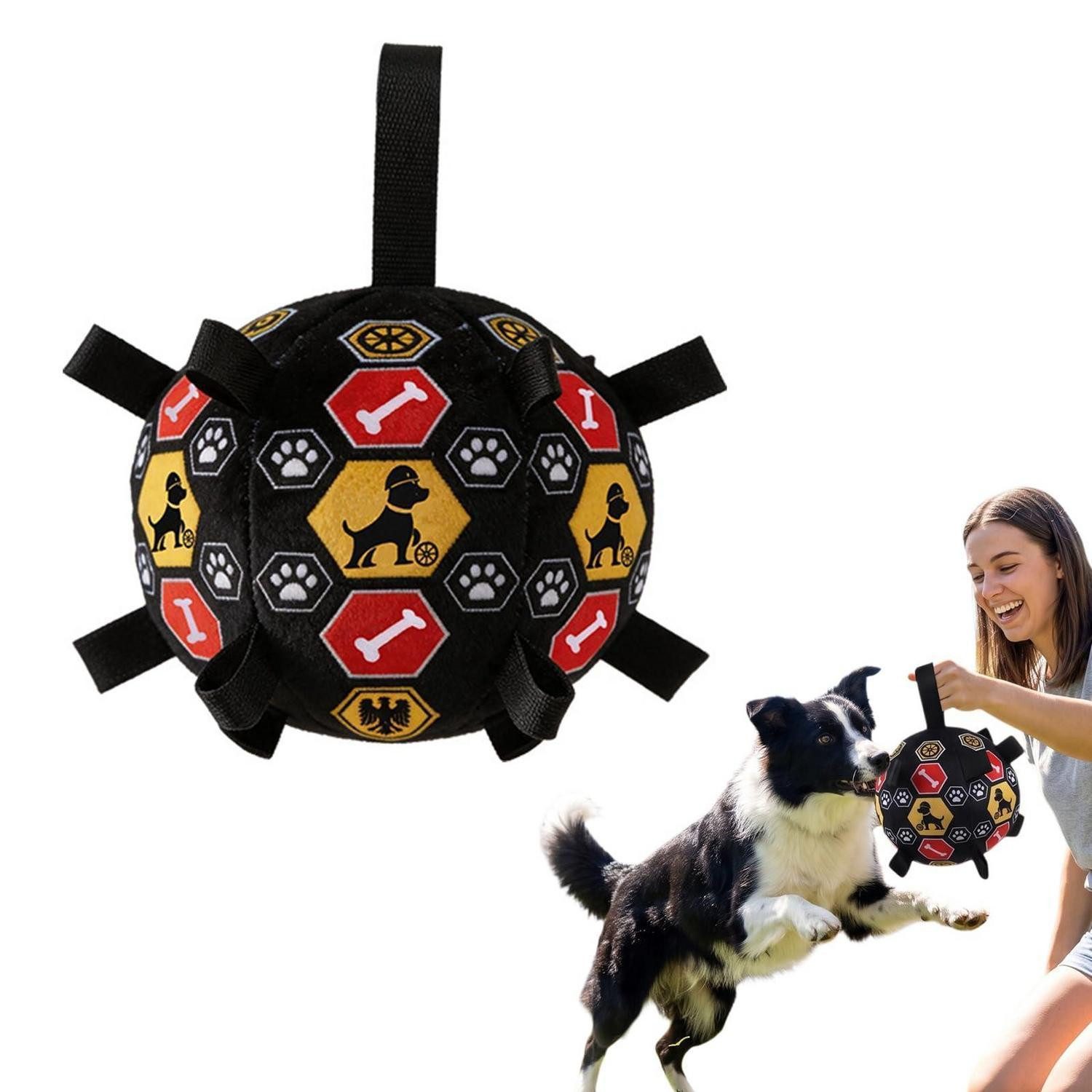 LuxusKollektion Fußball Hundespielzeug Fußball Zerrspielzeug 15cm (1-St)