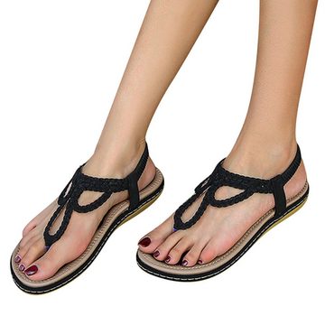ZWY Sandalen Damen Clip Toe Flach Sommer Sandalen Peep-Toe Flip Flops Sandalette