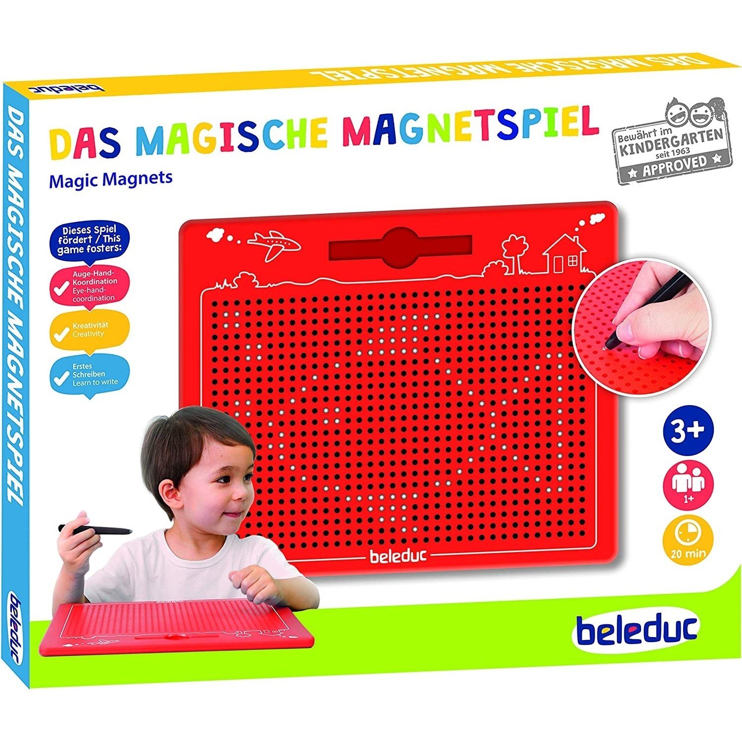 Hape Magnettafel 21042 magnetische Zeichentafel, rot, günstig online kaufen