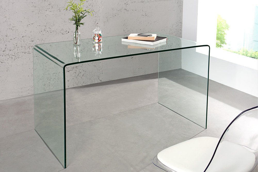 riess-ambiente Schreibtisch FANTOME 120cm transparent, Arbeitszimmer · Glas · Modern Design · Home Office