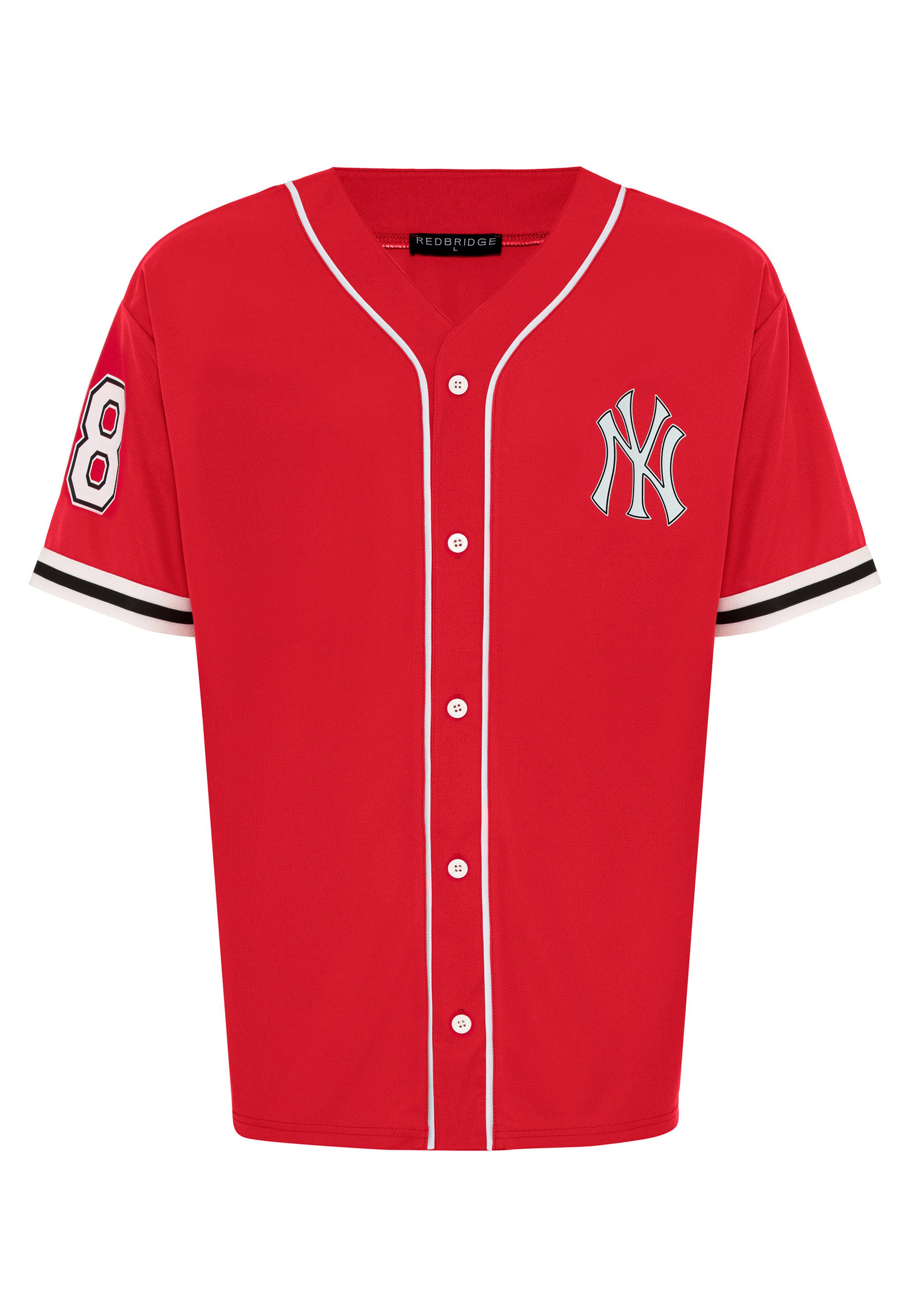 RedBridge T-Shirt mit Knopfleiste - Baseball-Shirt günstig online kaufen