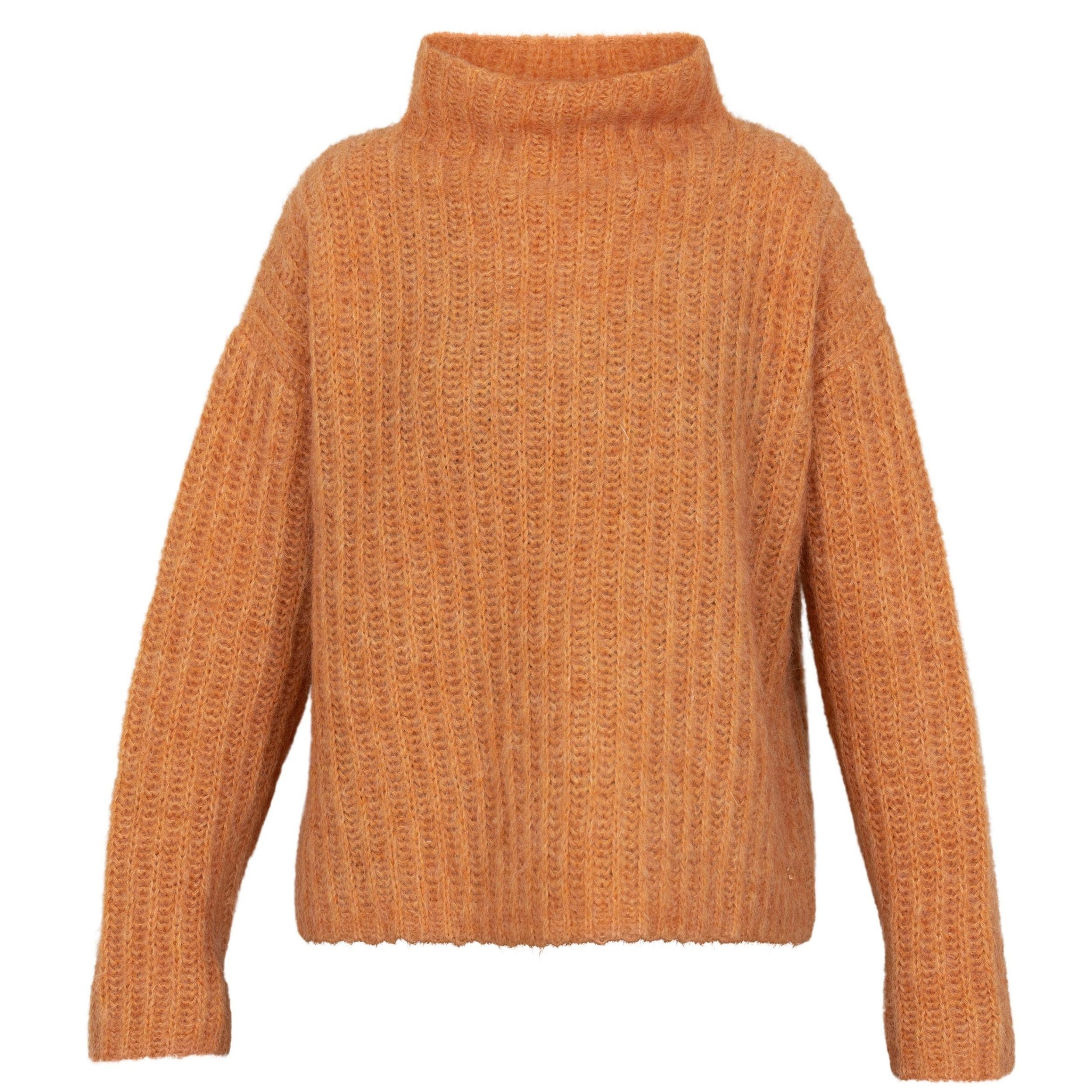 Blue Sportswear Stehkragenpullover Verona Knit Strickpullover mit Wolle in verschiedenen Farben Orange