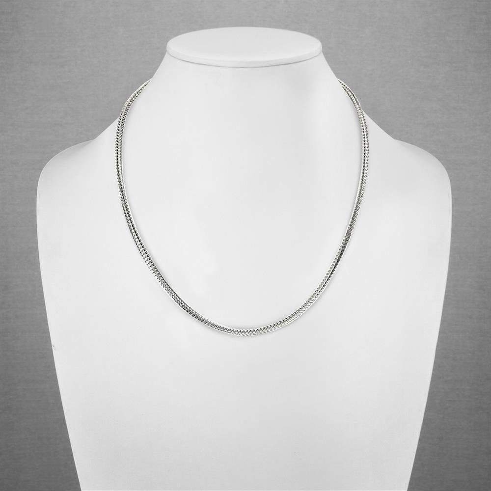 Schlangenkette Kette quadratische Weizenkette Silber aus Edelstahl Unisex