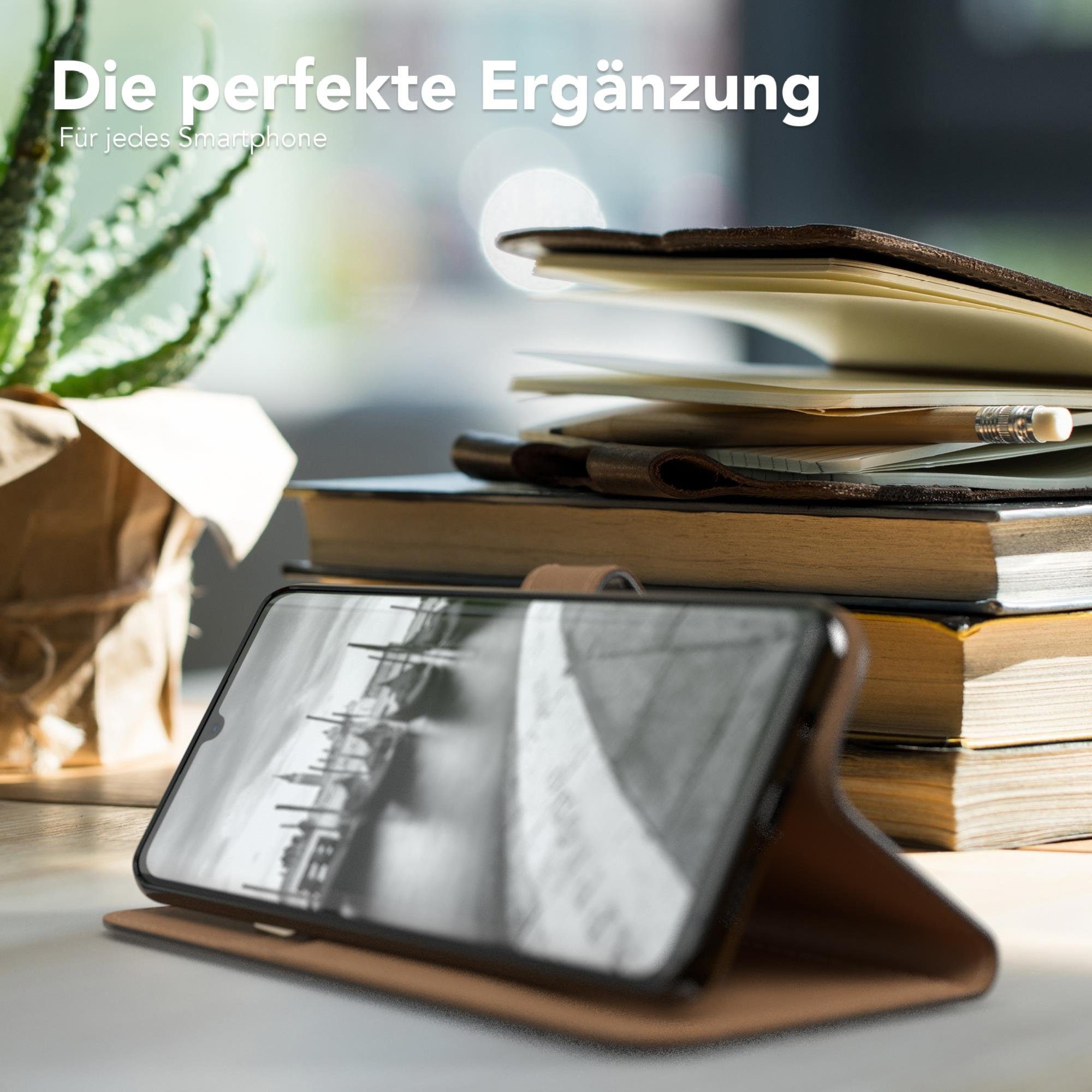 EAZY CASE Handyhülle Uni Bookstyle für Xiaomi Mi Note 10 Lite 6,47 Zoll, Schutzhülle mit Standfunktion Kartenfach Handytasche aufklappbar Etui