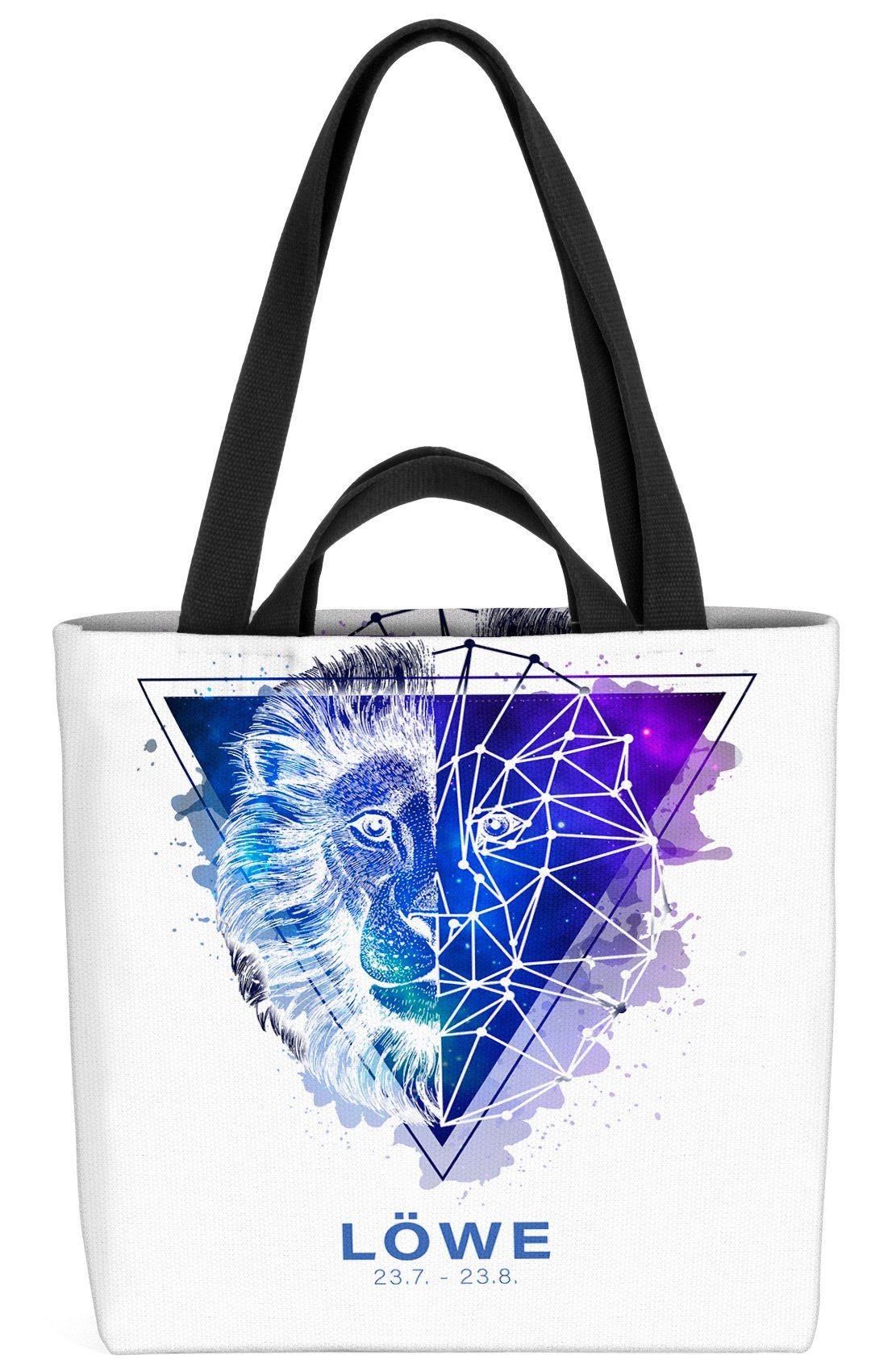 VOID Henkeltasche Löwe A Sternzeichen Sternzeichen Löwe Sterne Horoskop Sterne (1-tlg), Horoskop