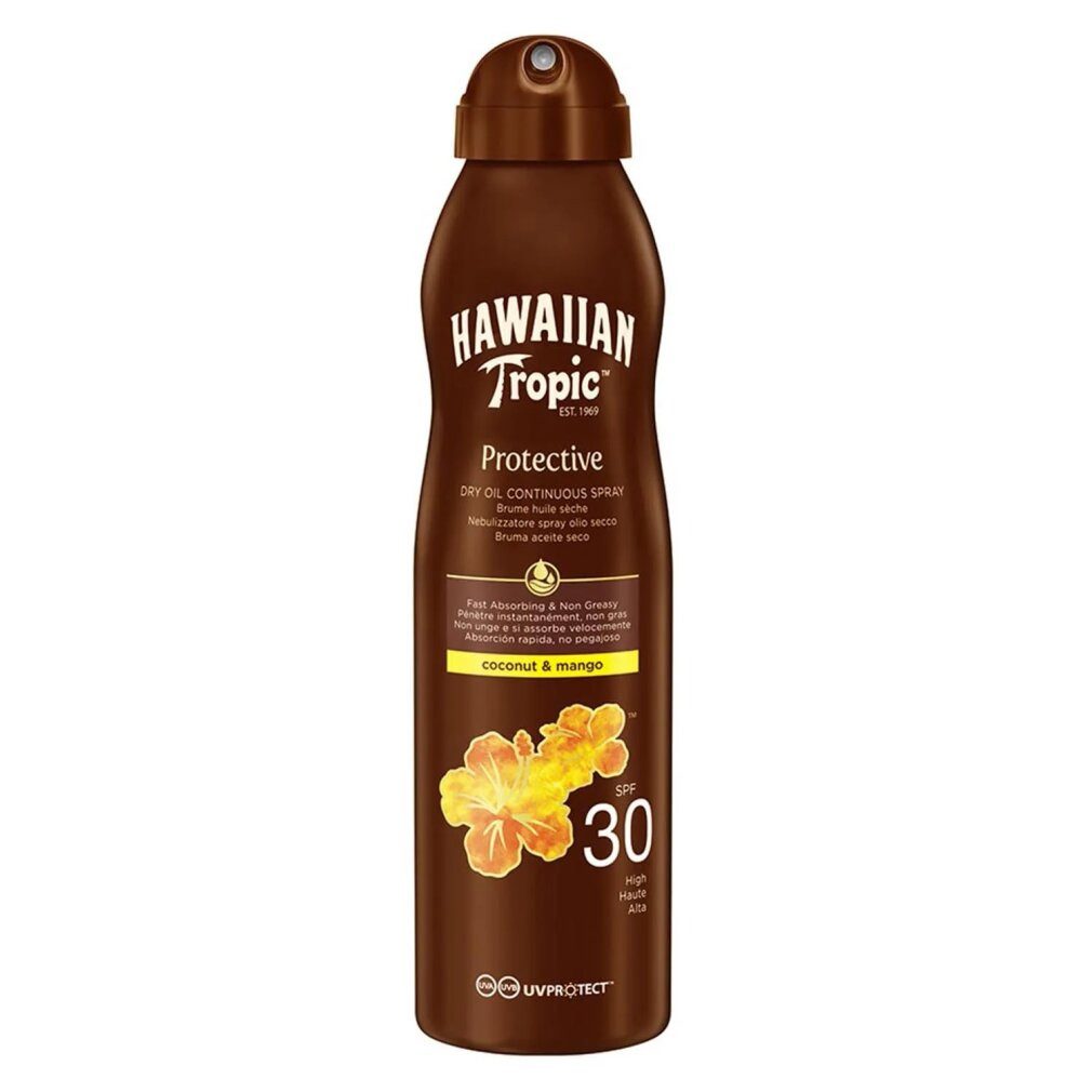 Hawaiian Tropic Sonnenschutzcreme Coconut y Mango Aceite Spf30 180ml Spray
